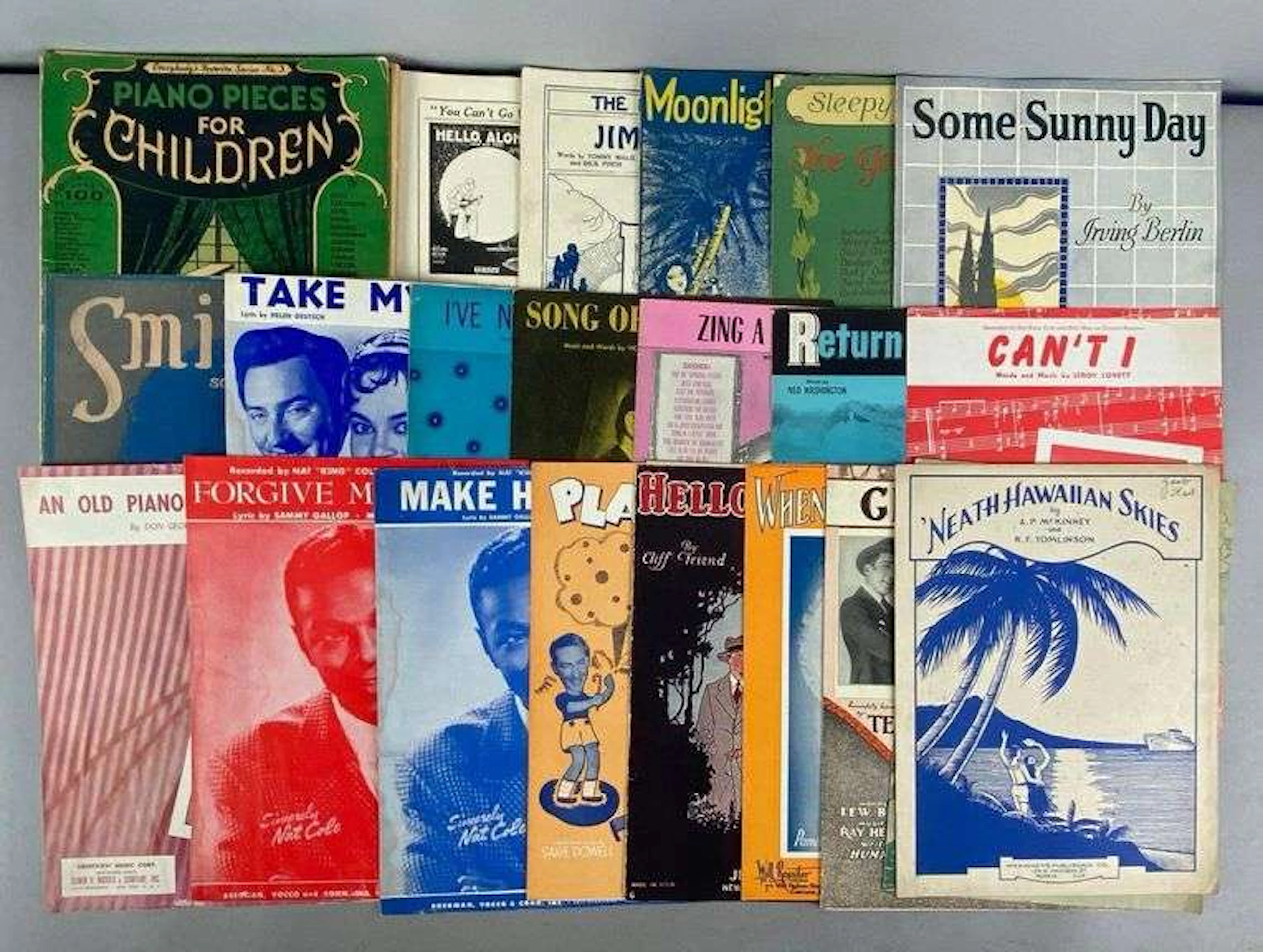 Group of Vintage Sheet Music Books