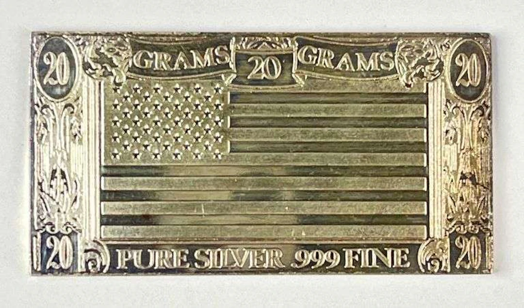 The Washington Mint The Silver Mint America 20 Grams .999 Fine Silver