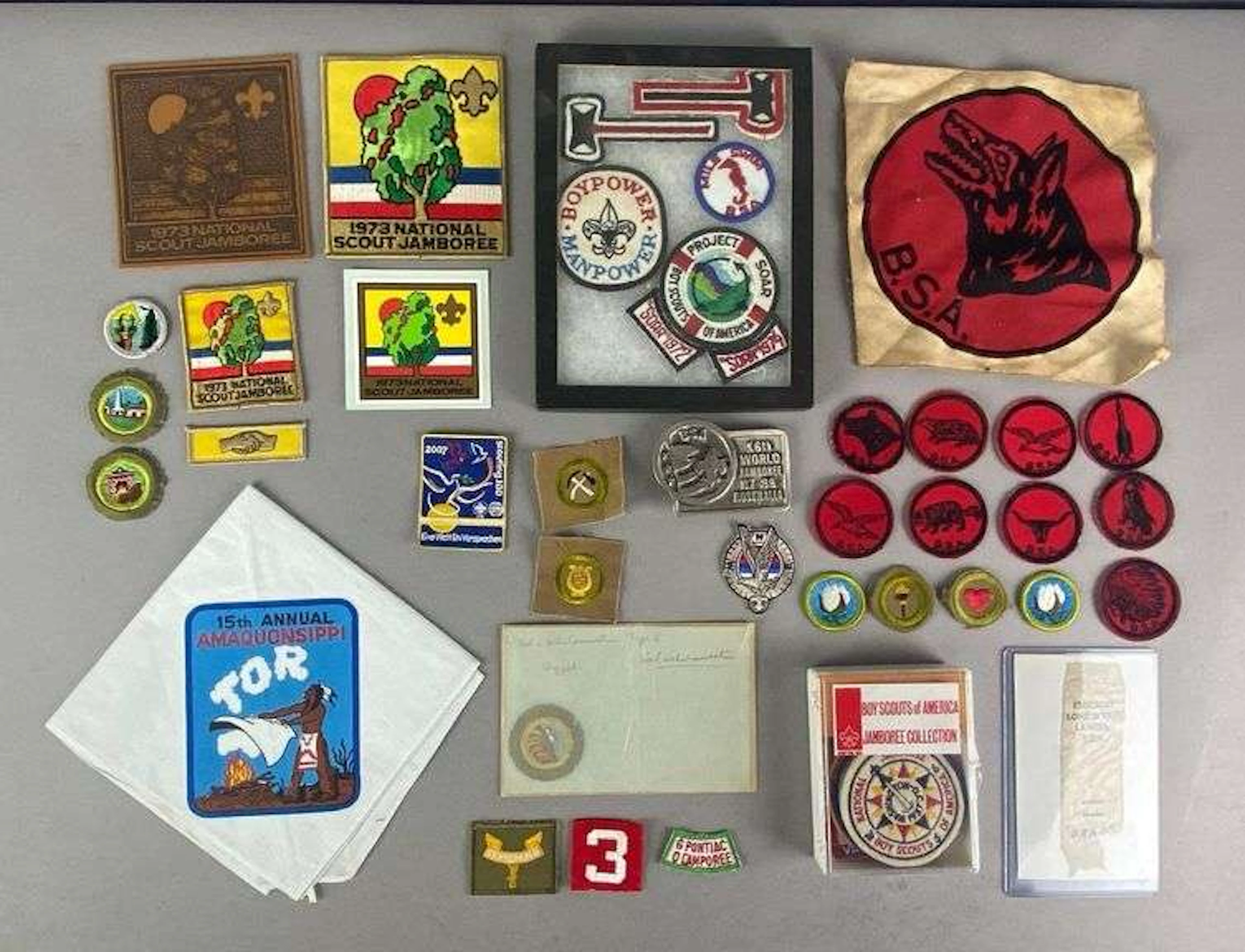 Group of Boy Scouts of America Patches and More