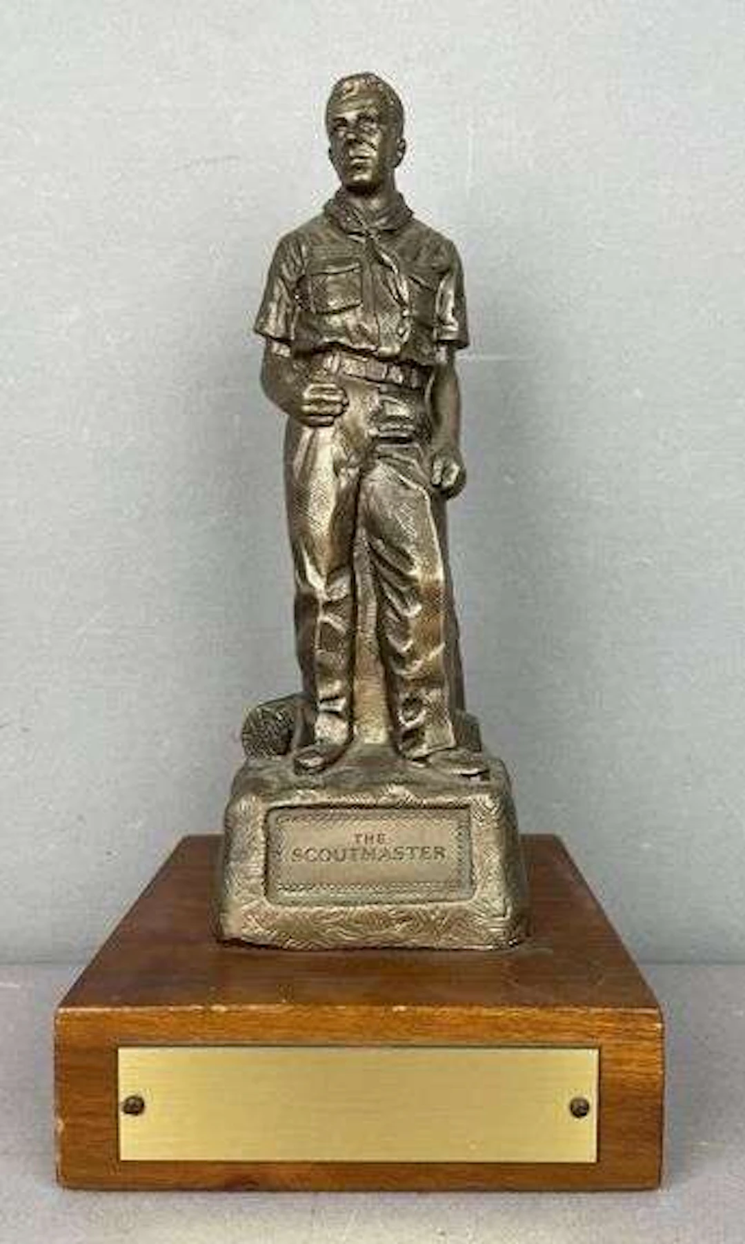 Vintage Norman Rockwell Boy Scout Scoutmaster Resin Trophy
