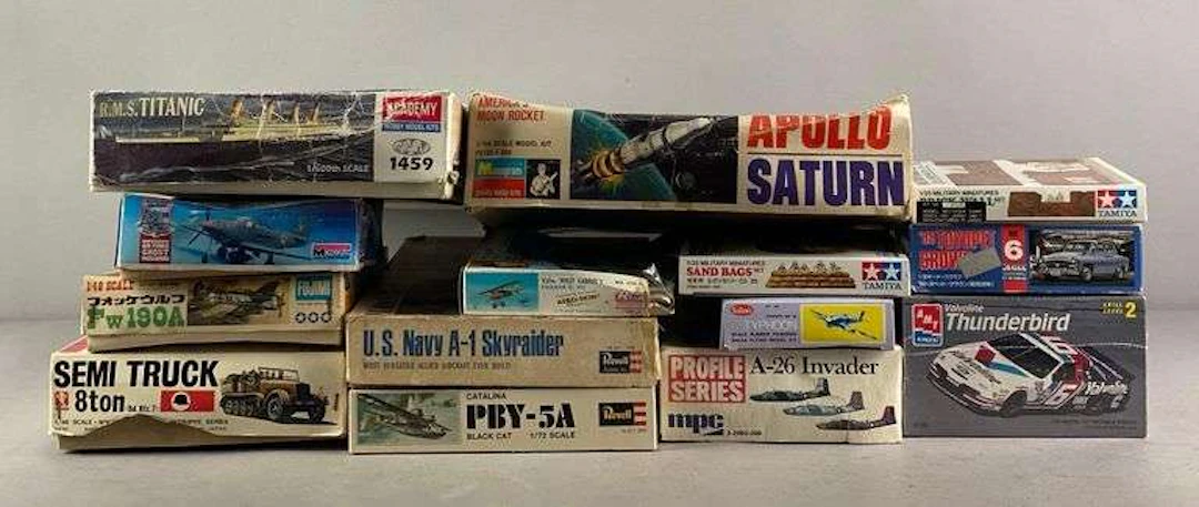 Group of Plastic Model Kits