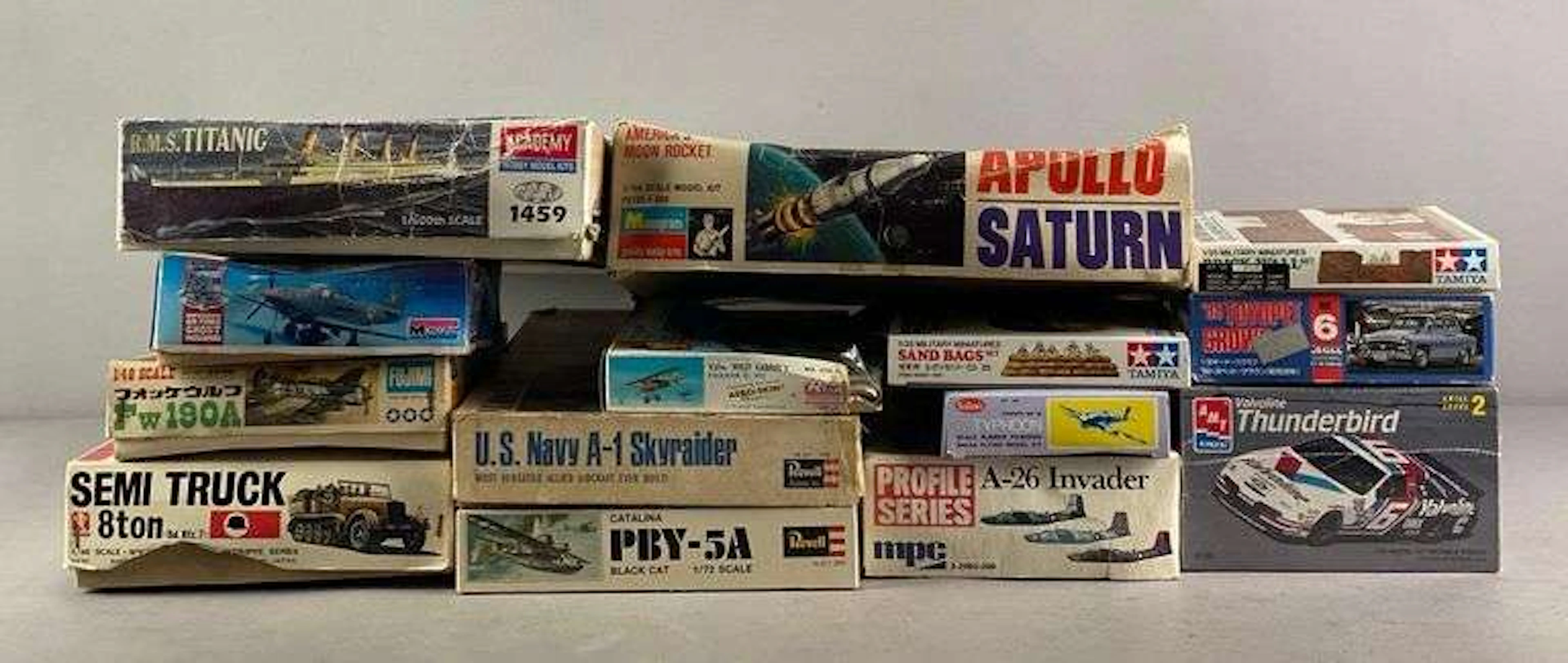 Group of Plastic Model Kits