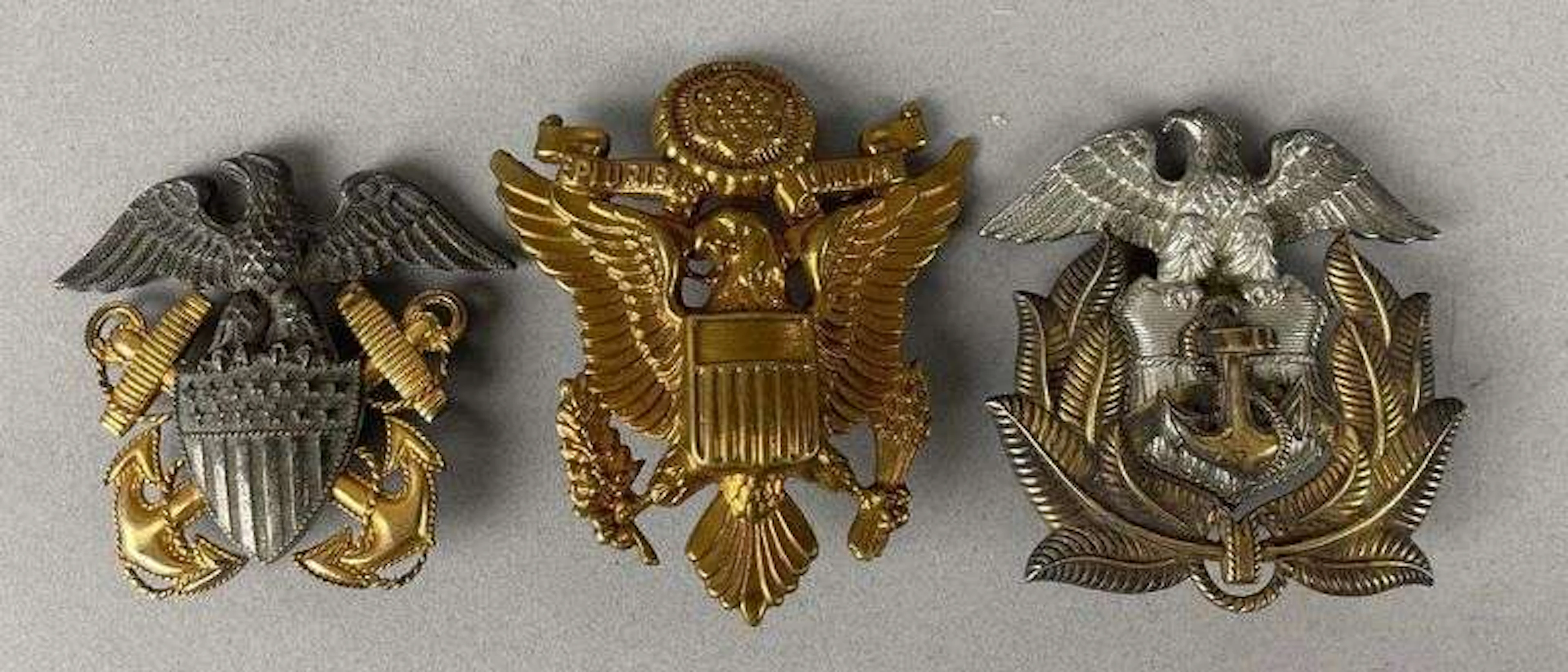 Group of 3 WW2 U.S. Military Badges