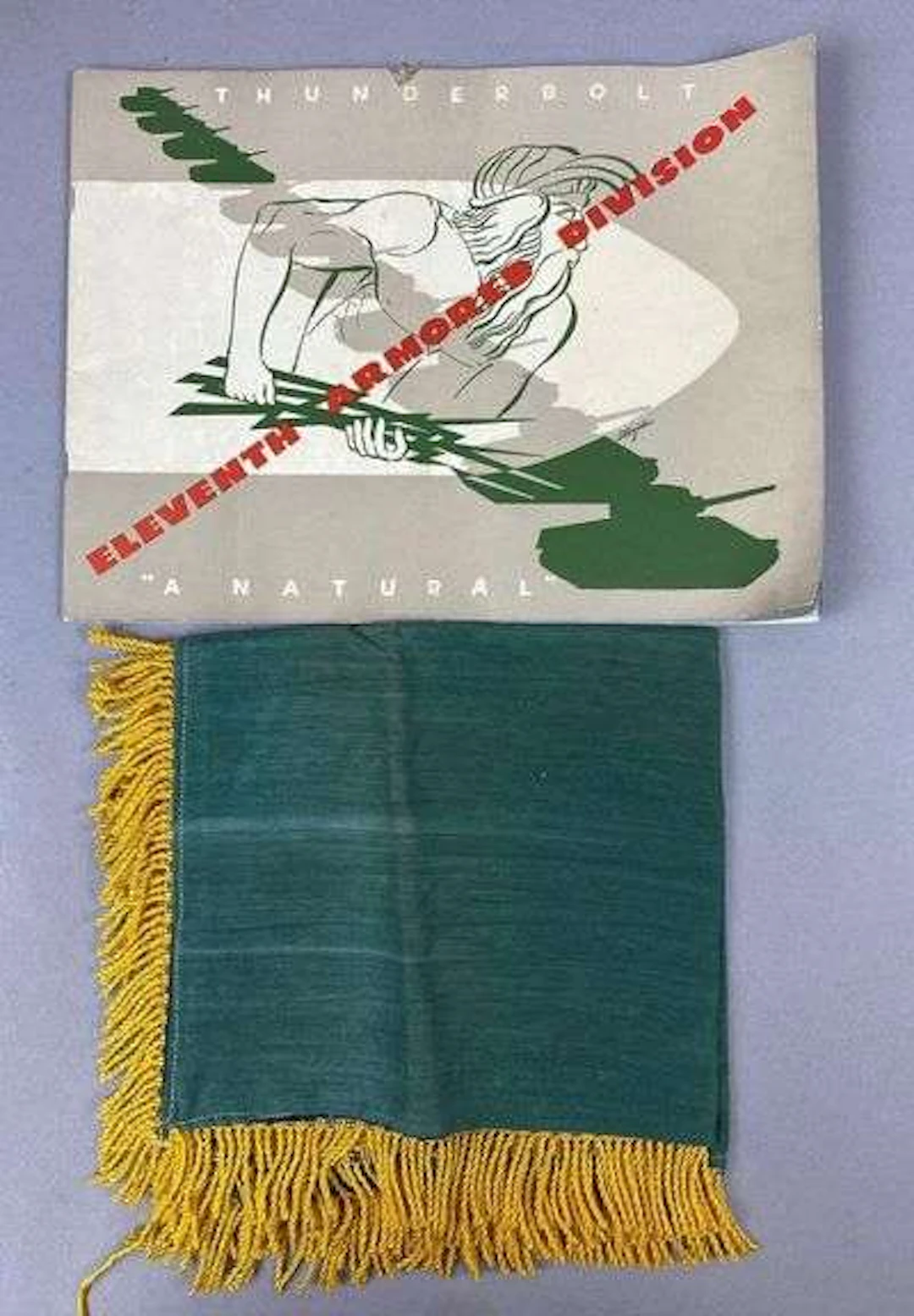 Group of 2 WW2 7th Armored Division Book and More