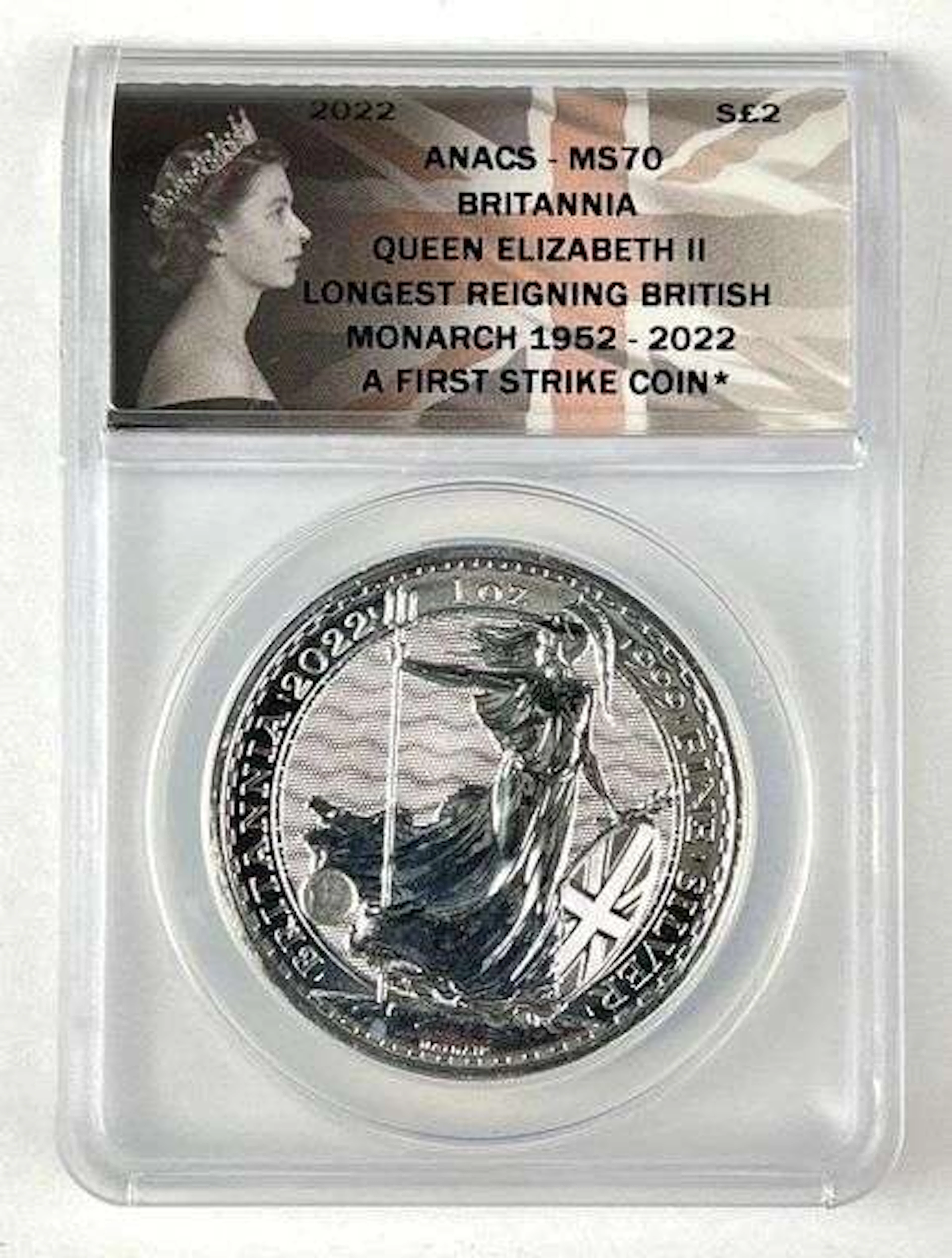 2022 Great Britain Britannia with Trident Privy 1 oz 999 Fine Silver