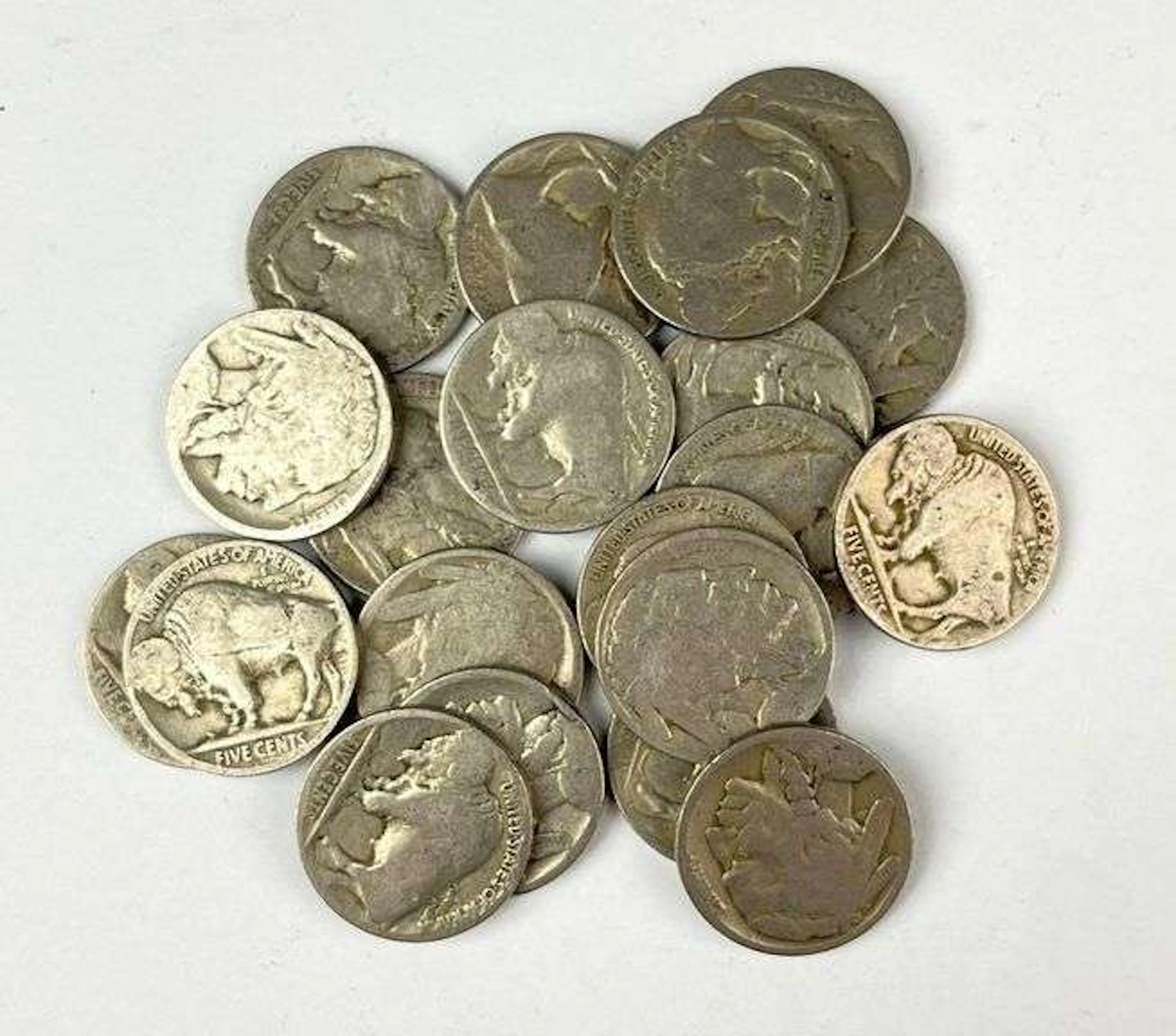 Group of 20 US Buffalo Nickels