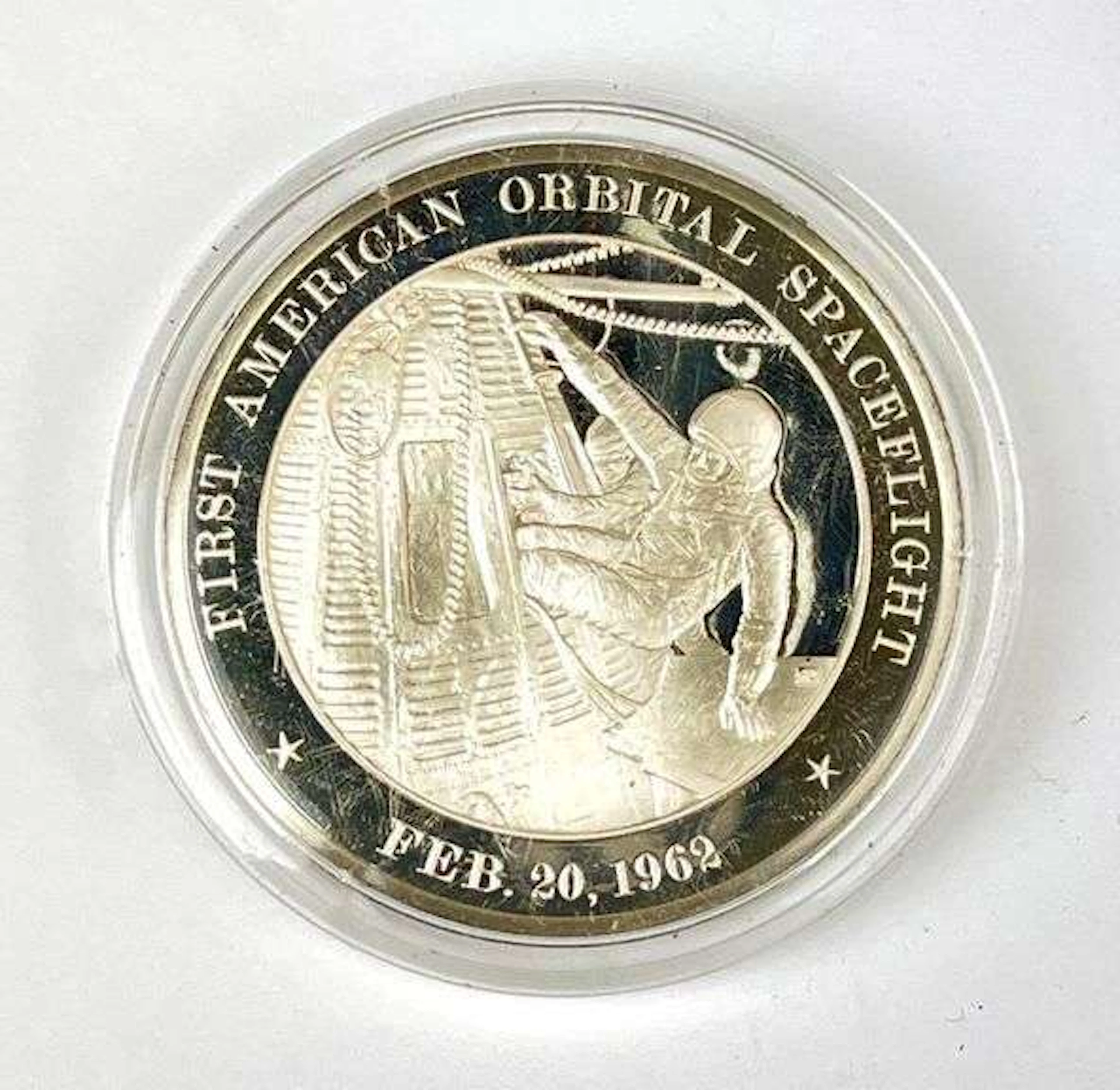 1970 The Franklin Mint First American Orbital Spaceflight 1.30 oz