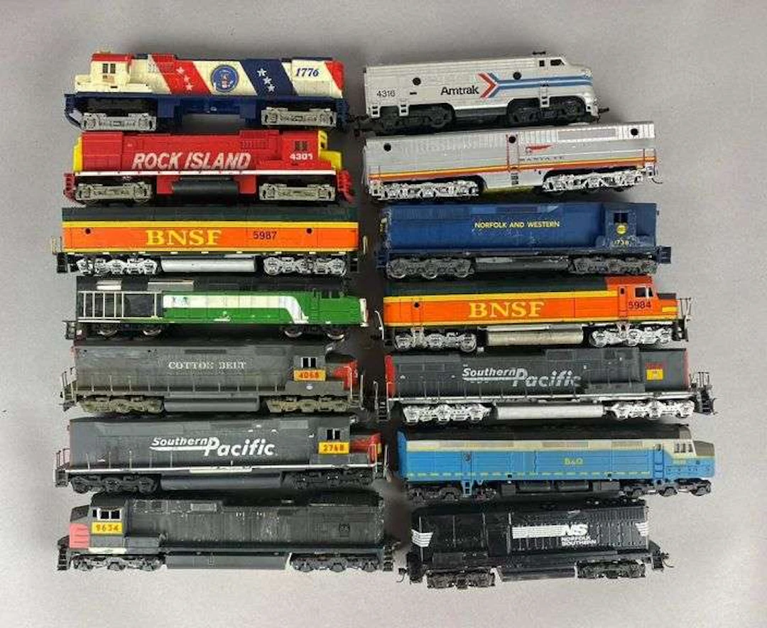 Group of Assorted HO Scale Diesel Locomotives