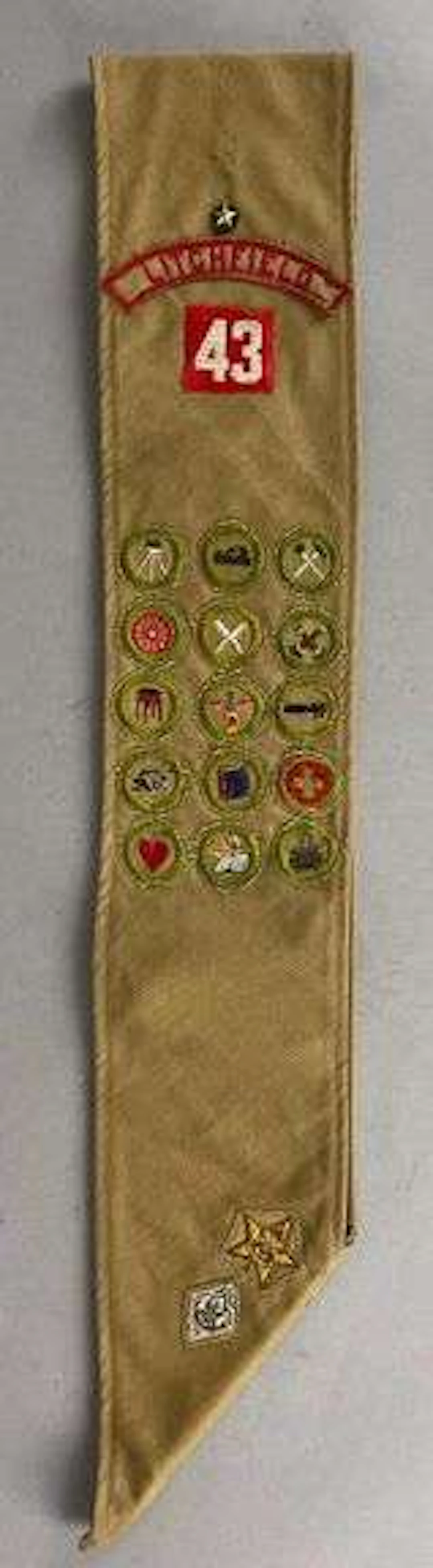 Vintage Boy Scouts Merit Badge Sash