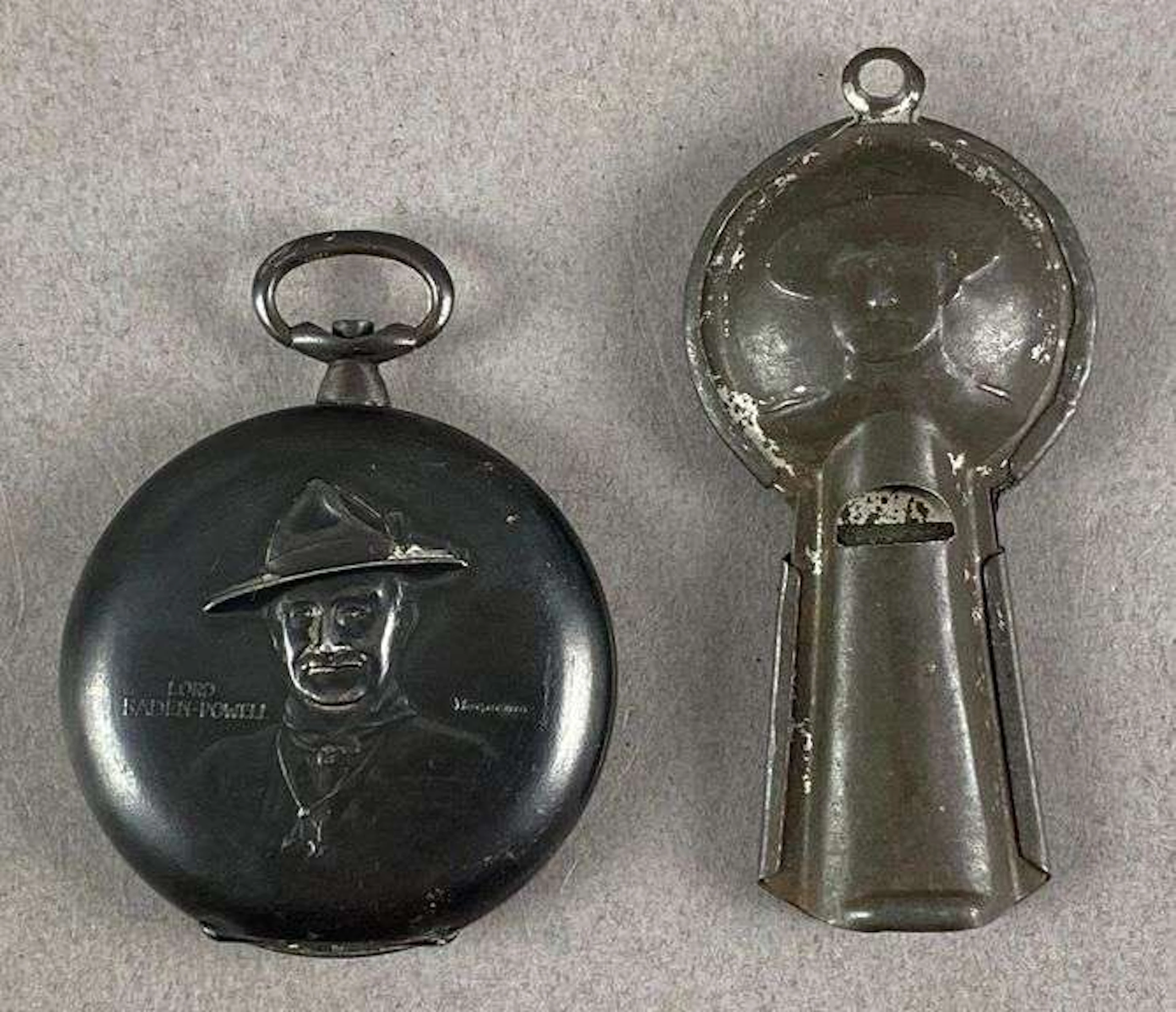 Lord Baden-Powell BSA Pocket Watch Case and Whistle