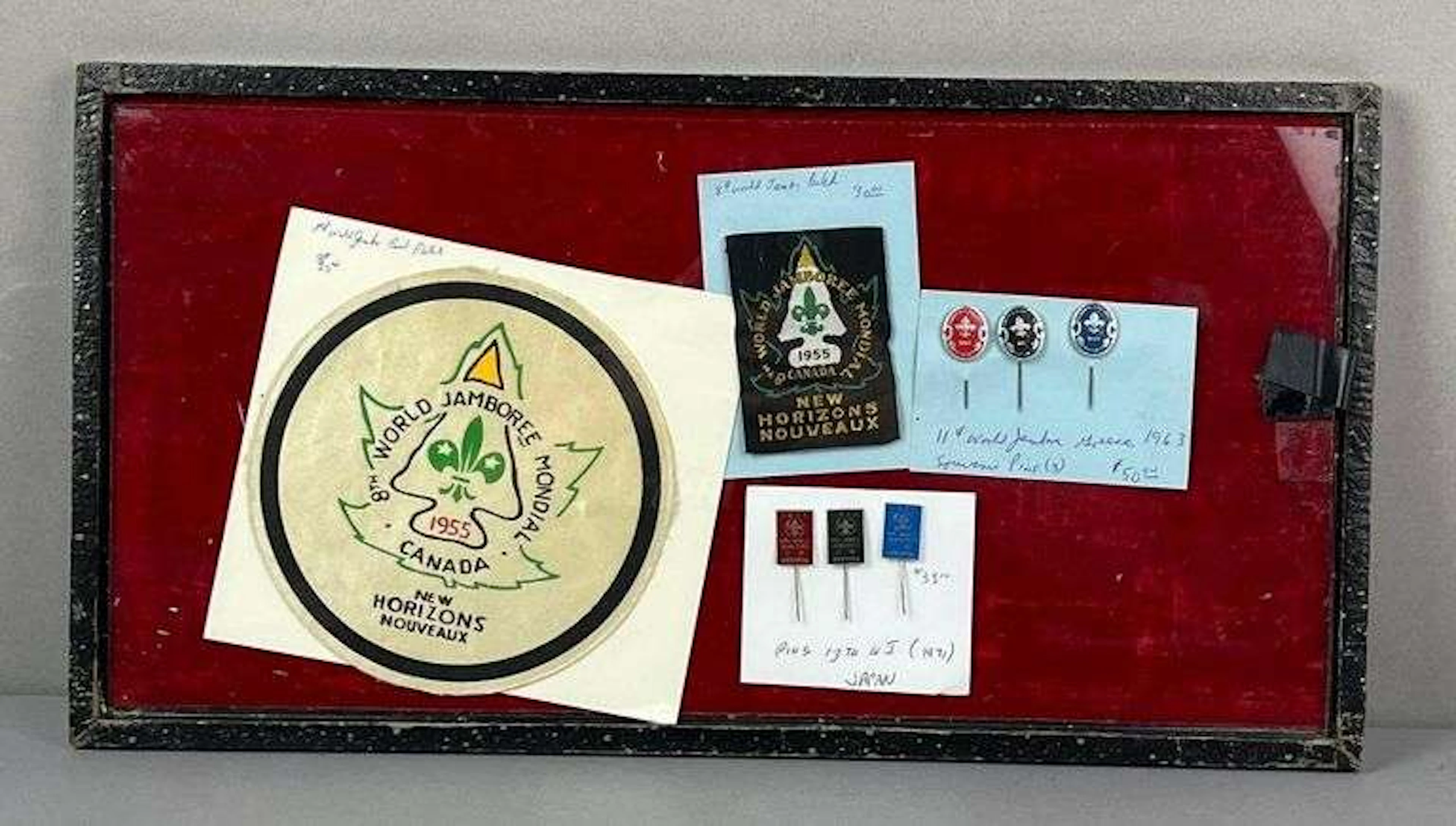 Group of 6 Vintage Boy Scouts of America Jamboree Stick Pins and More