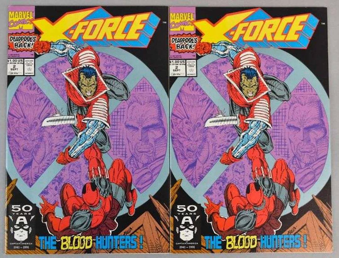 Group of 2 Marvel Comics X-Force No. 2 Comic Books