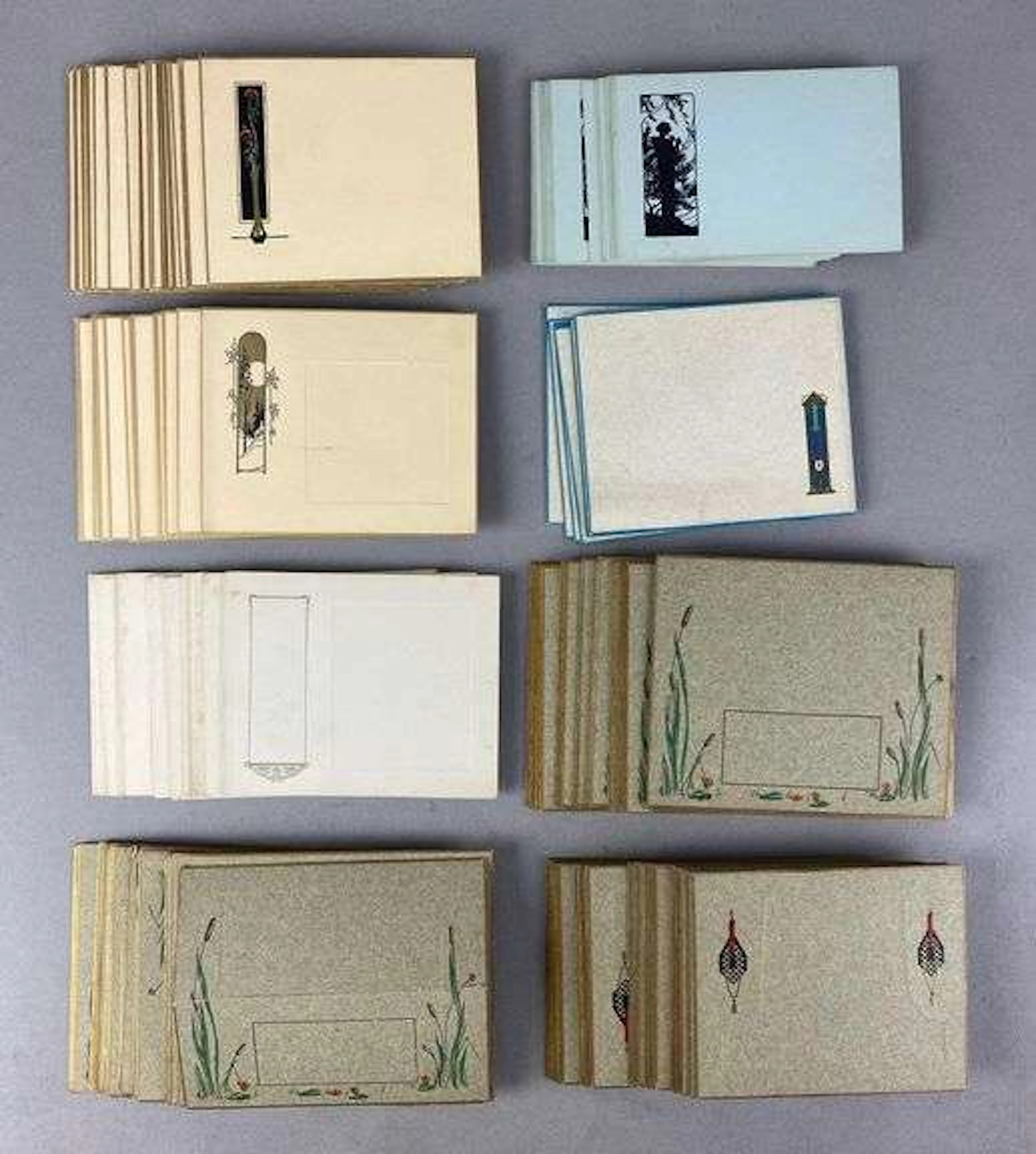 Group of Vintage Paper Photo Mount Cards