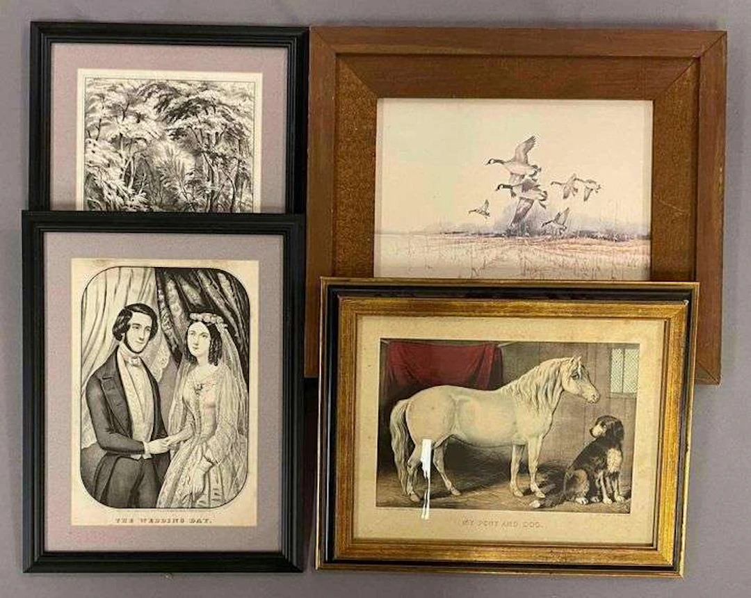 Group of 4 Vintage Prints