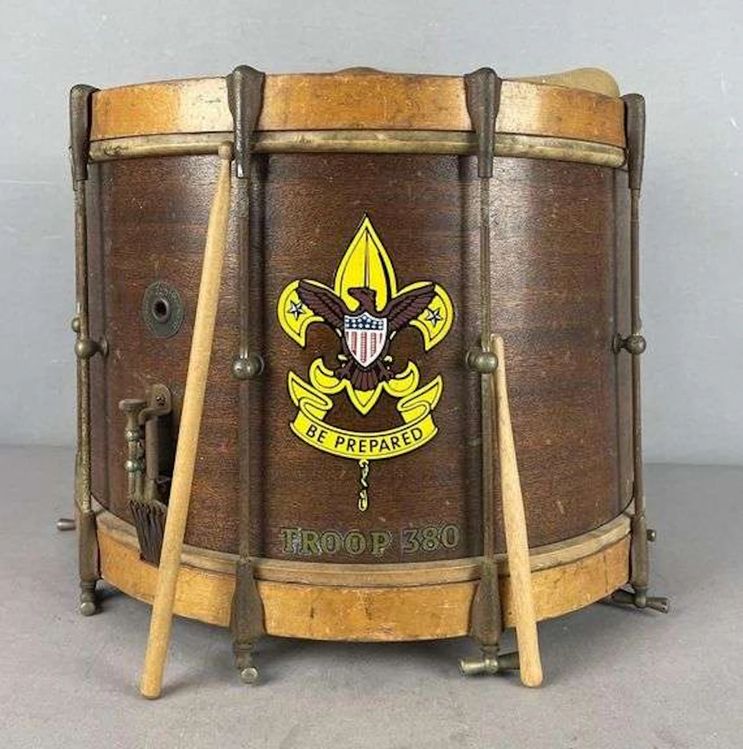 Vintage Boy Scout Marching Snare Drum