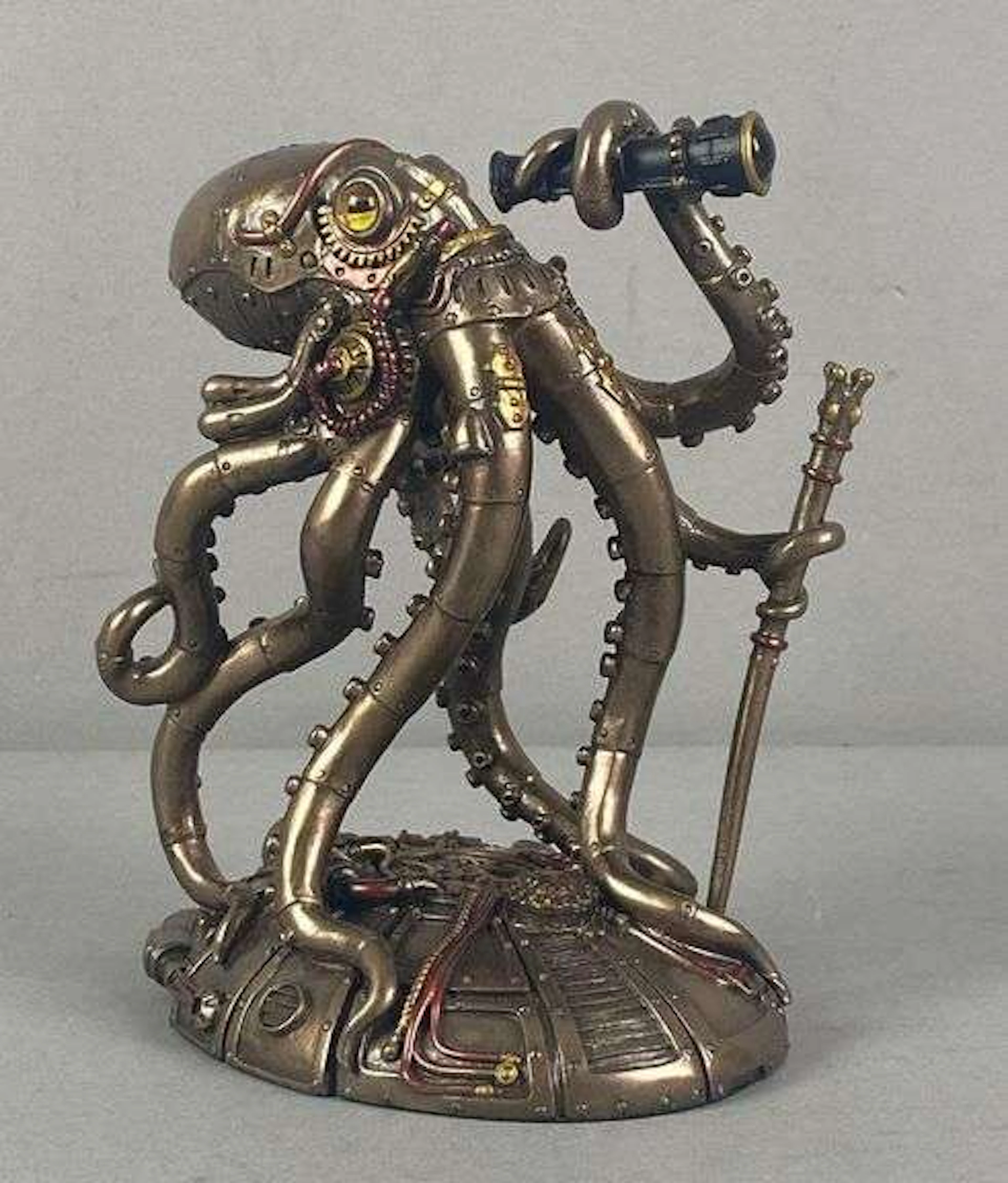 Veronese Design Steampunk Octopus Space Explorer Resin Figurine
