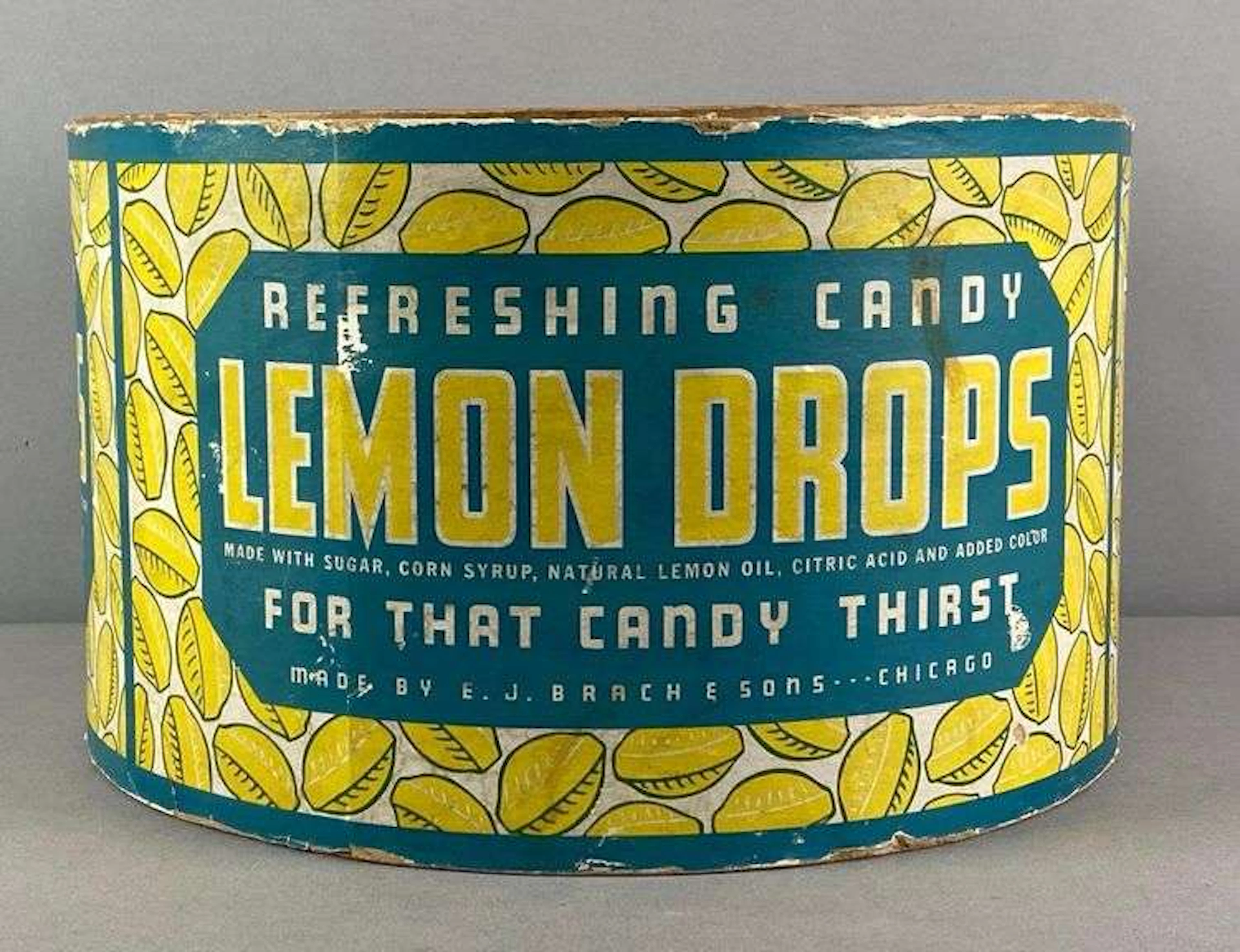 J Brach and Sons Lemon Drops Candy Box