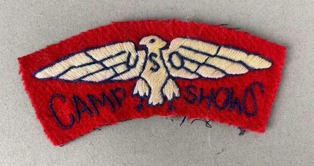 Rare British Made USO Camp Shows Patch
