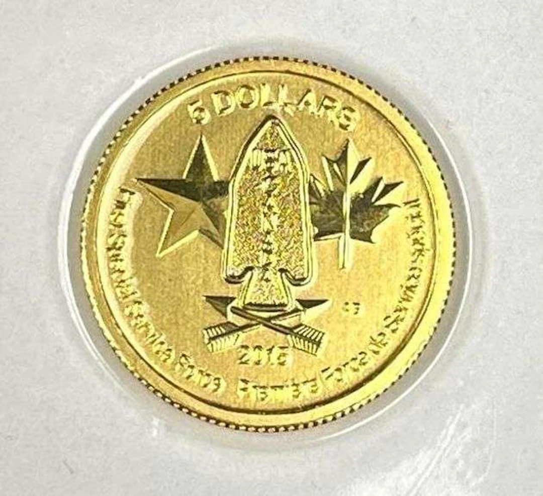 2015 Canada $5 First Special Forces 1/10 oz 9999 Fine Gold Coin