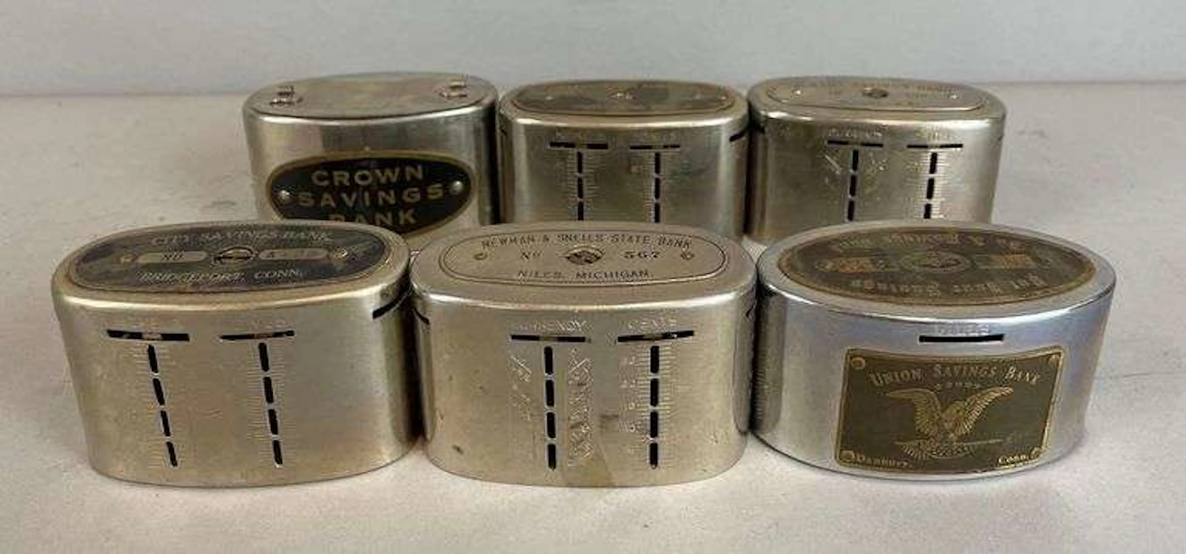 Group of 1950s Metal Coin Banks