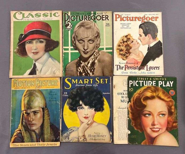 Group of 6 Vintage Movie Magazines