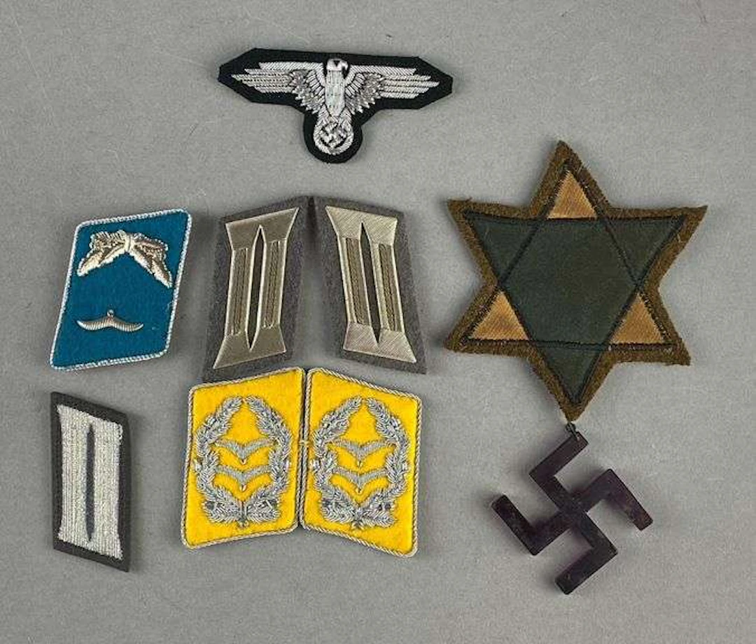 Group of Assorted Reproduction WW2 German Military patches and More