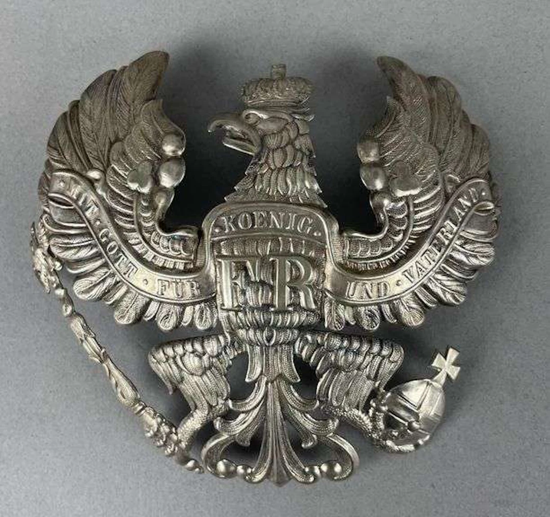 WW1 German Pioneer Enlisted Helmet Plate