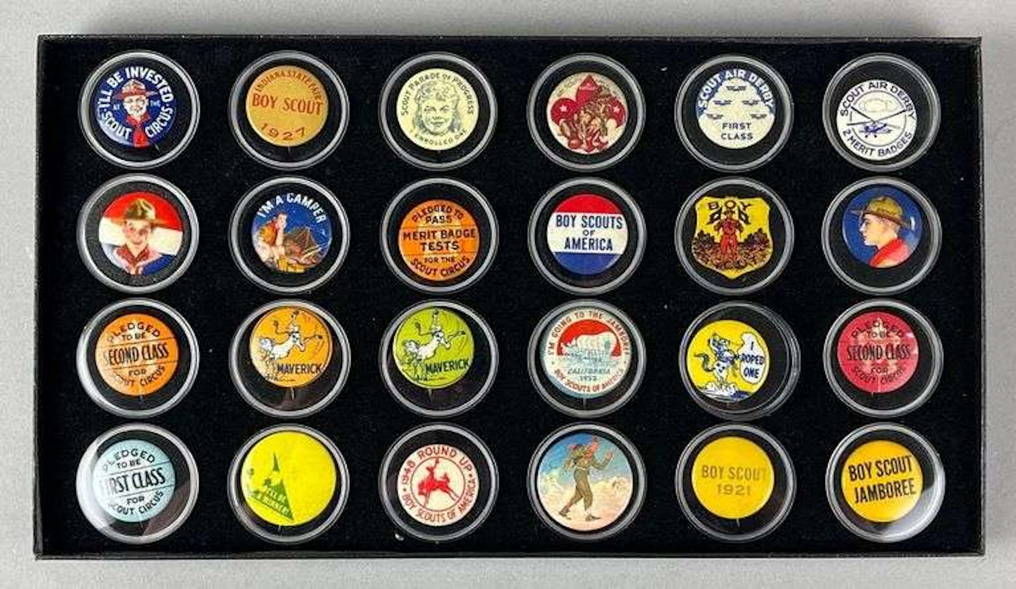 Group of 24 Antique/ Vintage Boy Scouts of America Badges