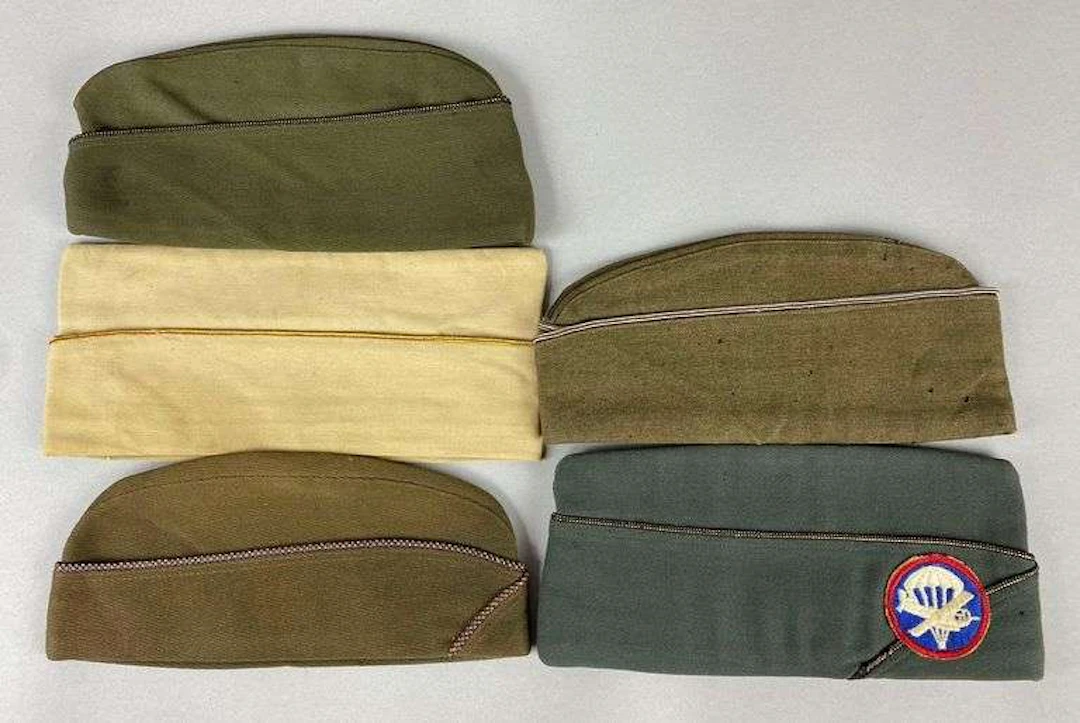 Group of 5 WW2/ Vietnam Garrison Caps