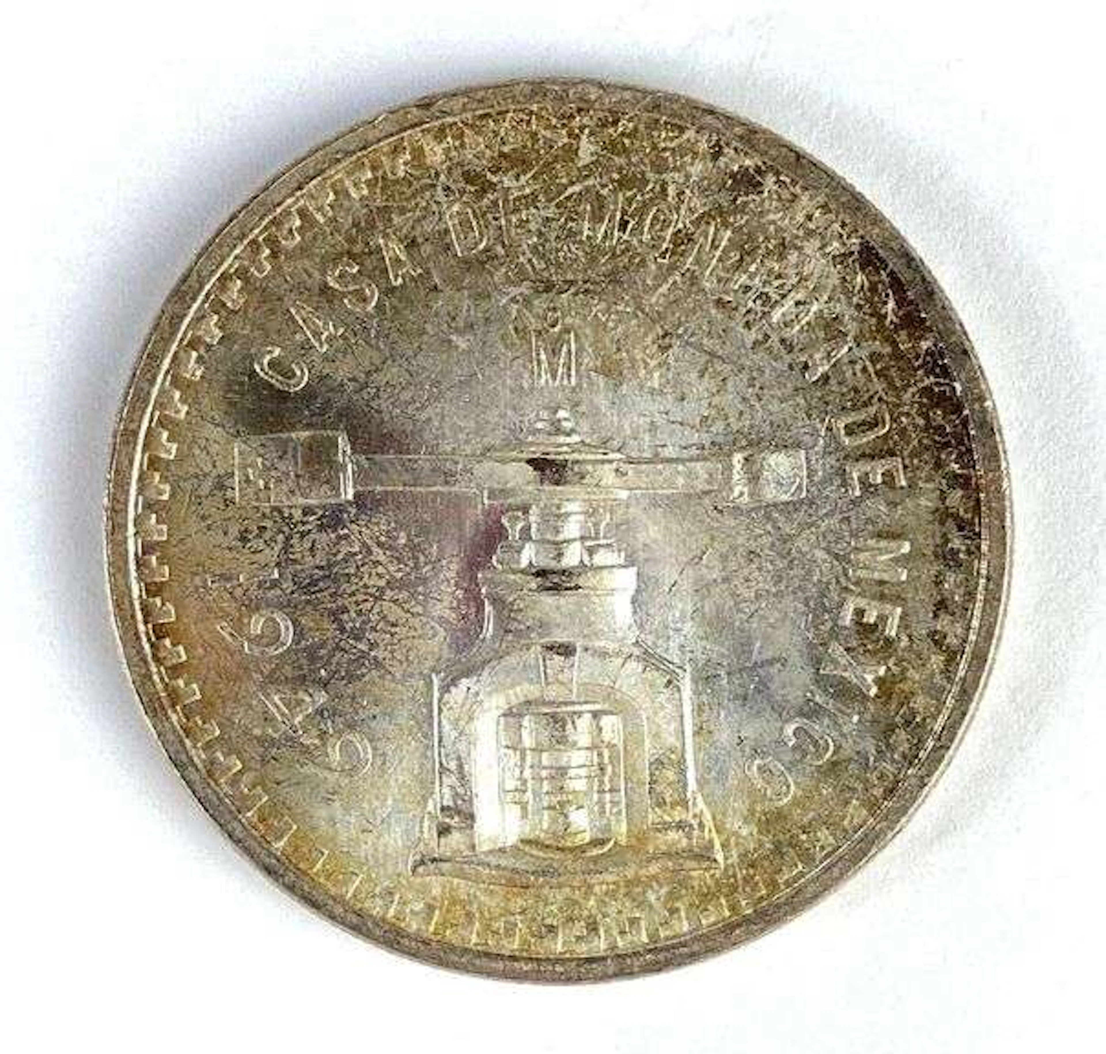1949 Mexico 1 Onza Casa de Moneda Silver Coin