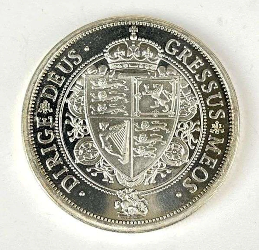 2022 St Helena Rose Crown Shield 1.25 oz 999 Silver Coin