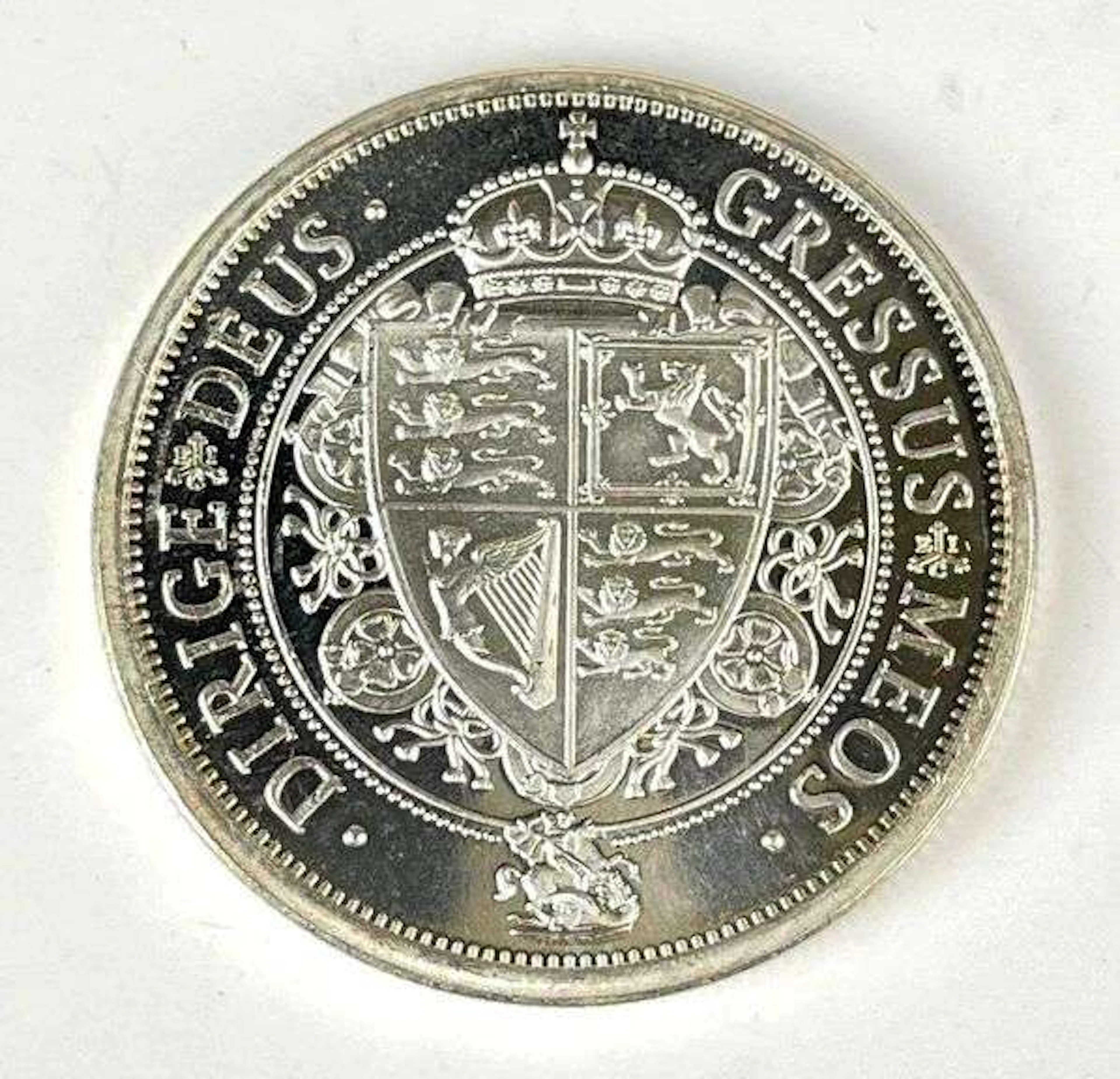 2022 St Helena Rose Crown Shield 1.25 oz 999 Silver Coin