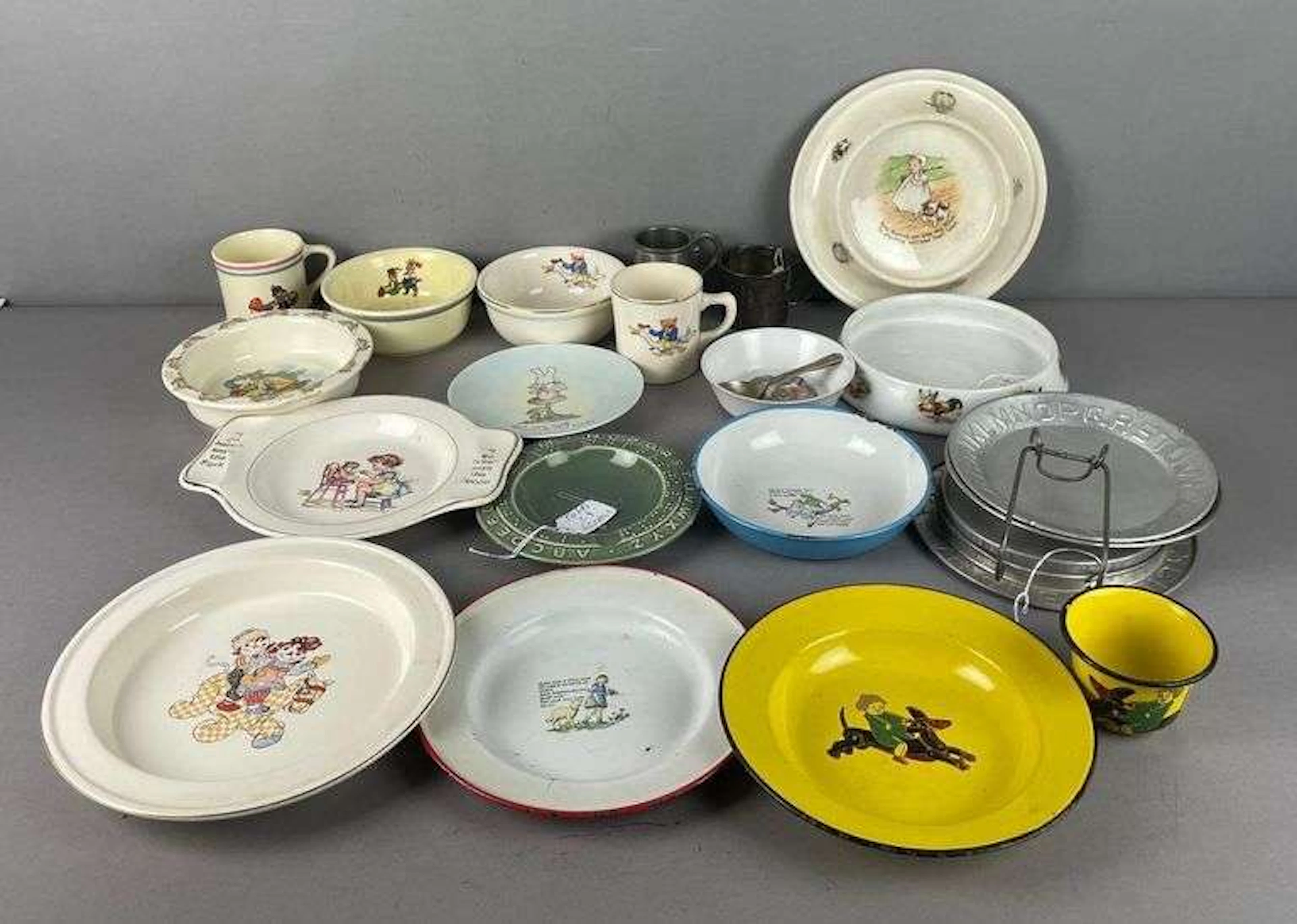 Group of Vintage Childrens Dishes