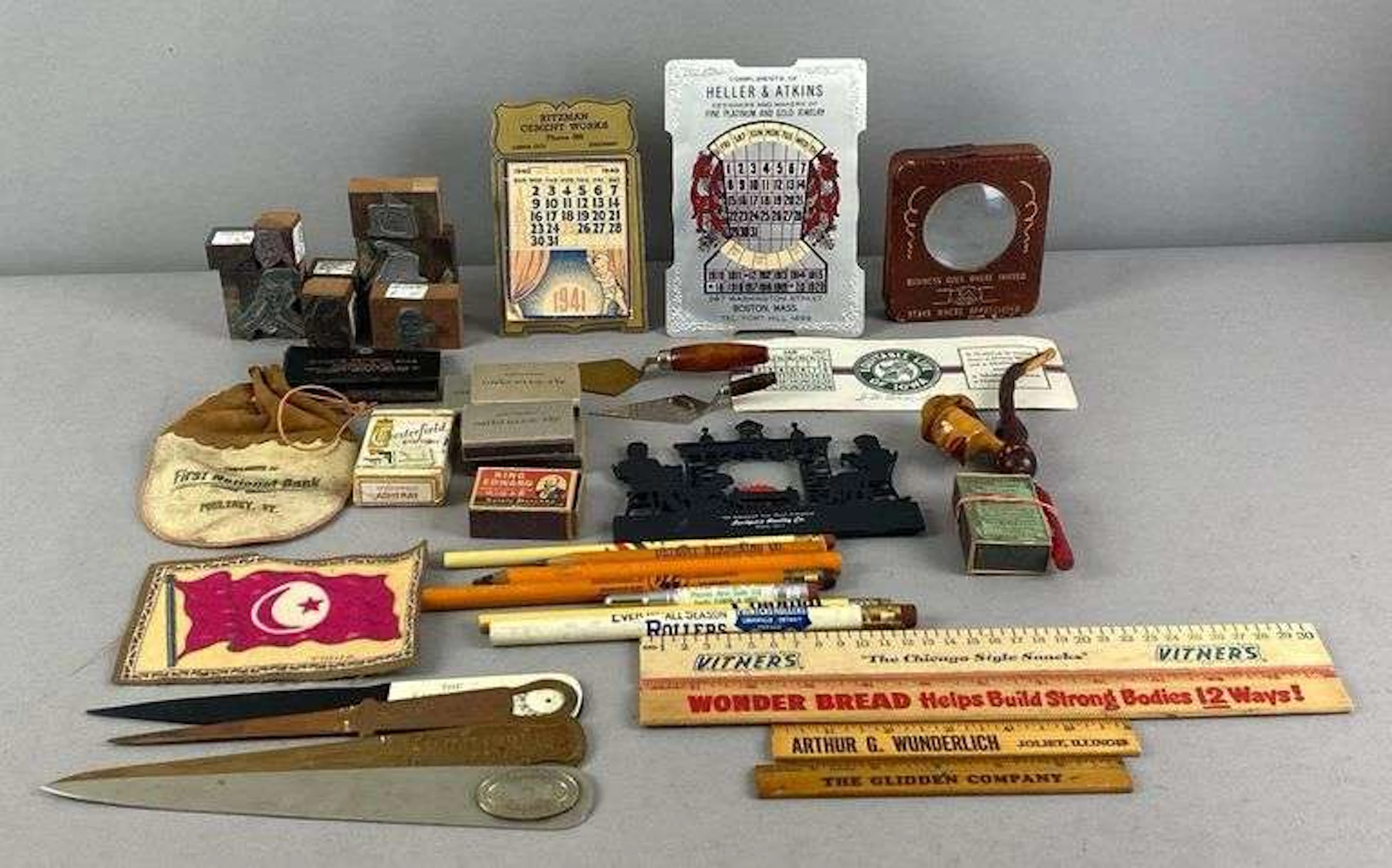 Group of Vintage Advertising Items