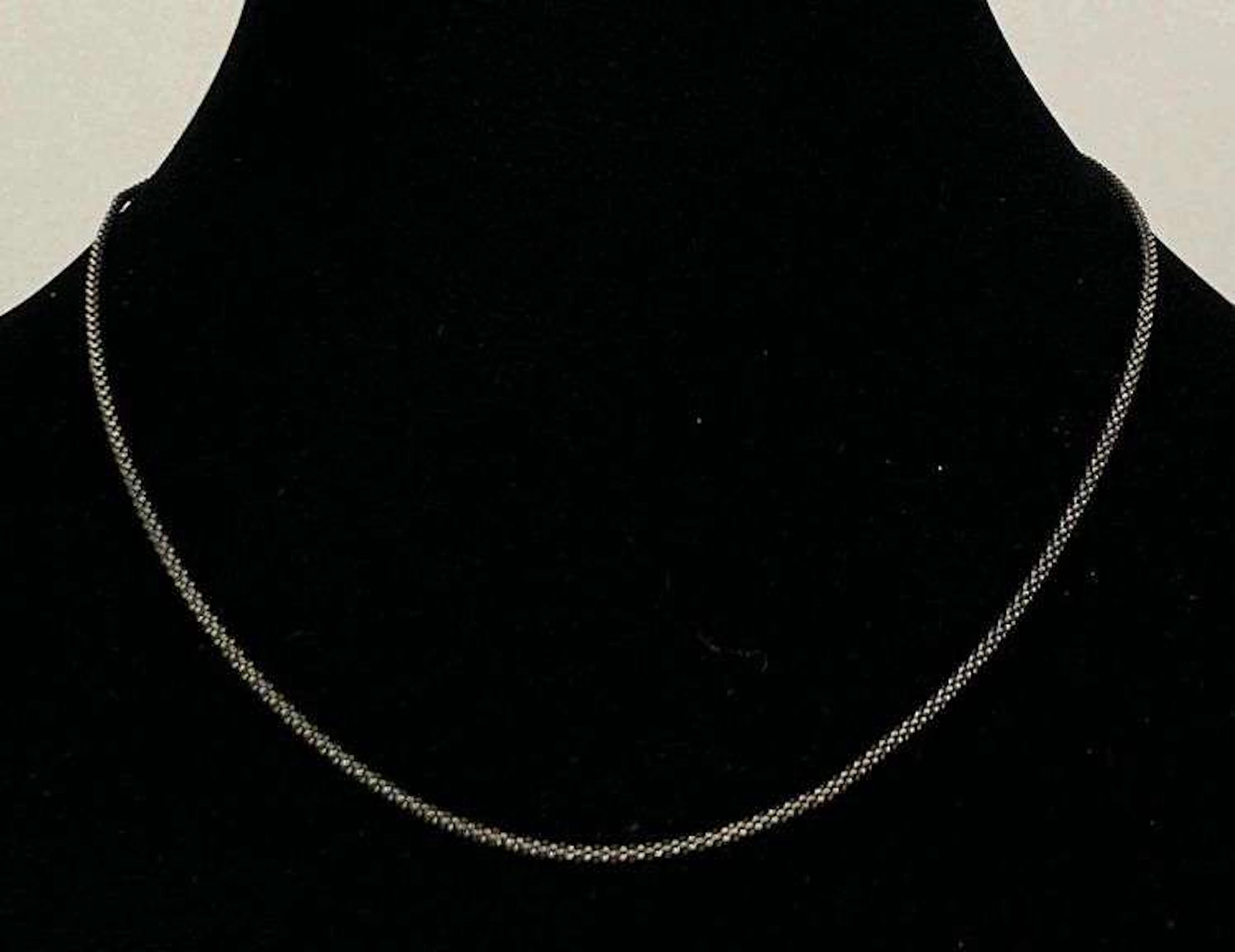 NF Signed Italian Sterling Silver Popcorn Chain Necklace