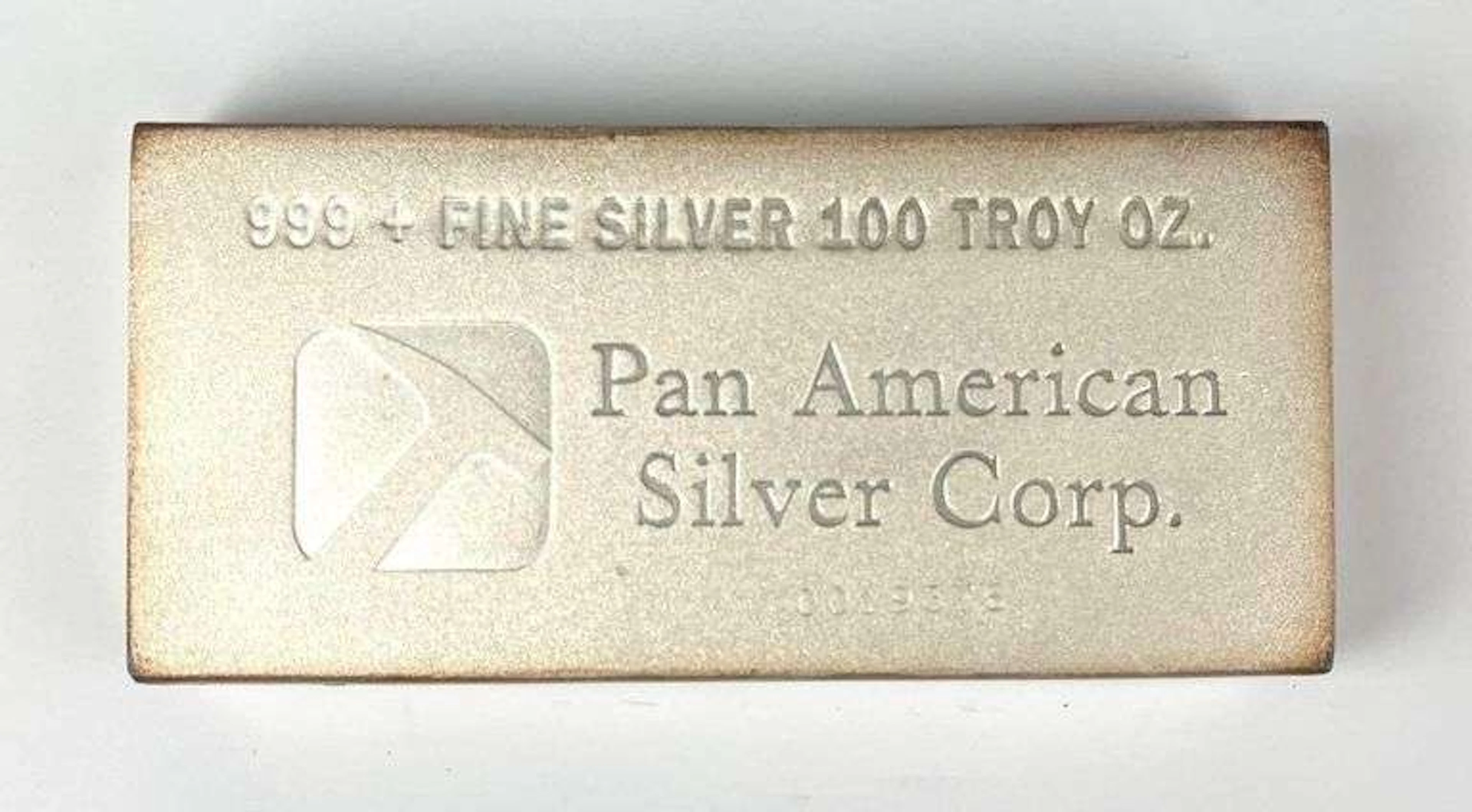 Pan American Silver Corp. 100 oz 9999 Fine Silver Ingot/ Bar