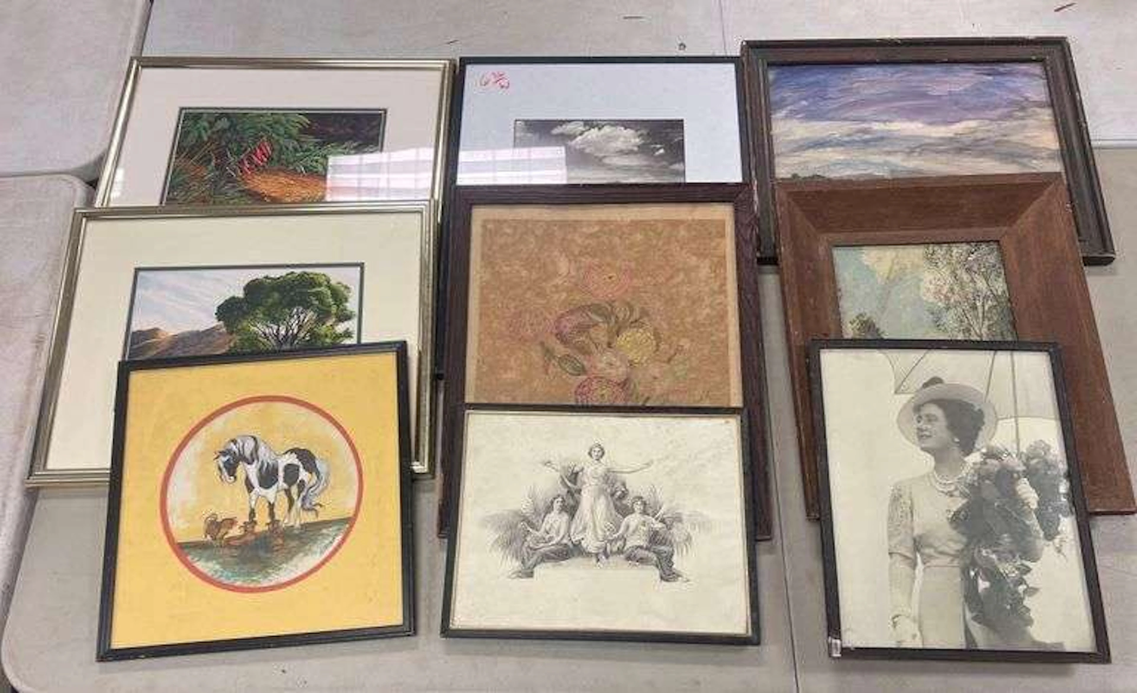 Large Group of Frames Artwork
