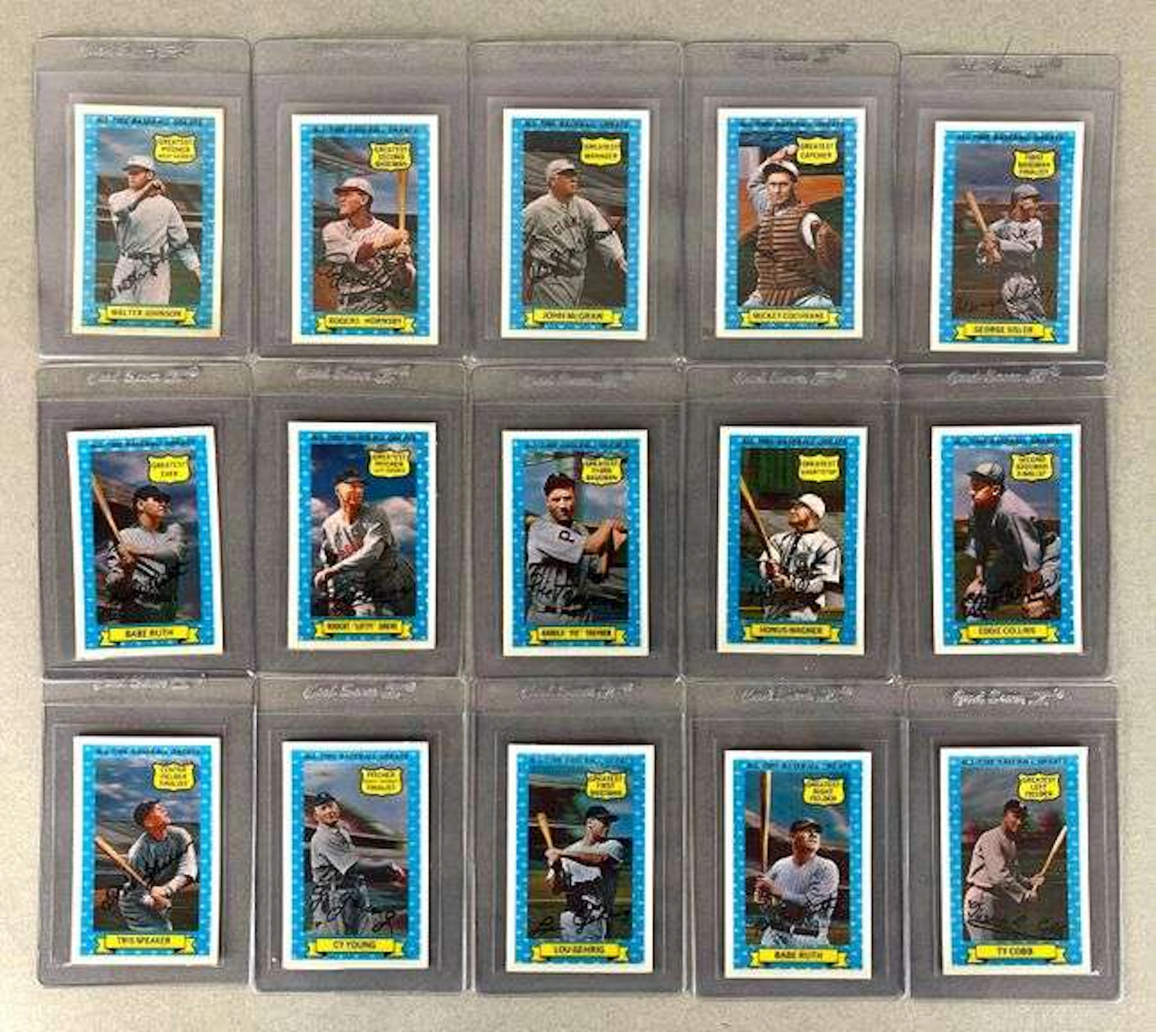 1972 Kelloggs All-Time Greats Complete Set of 15, 2 - Babe Ruths