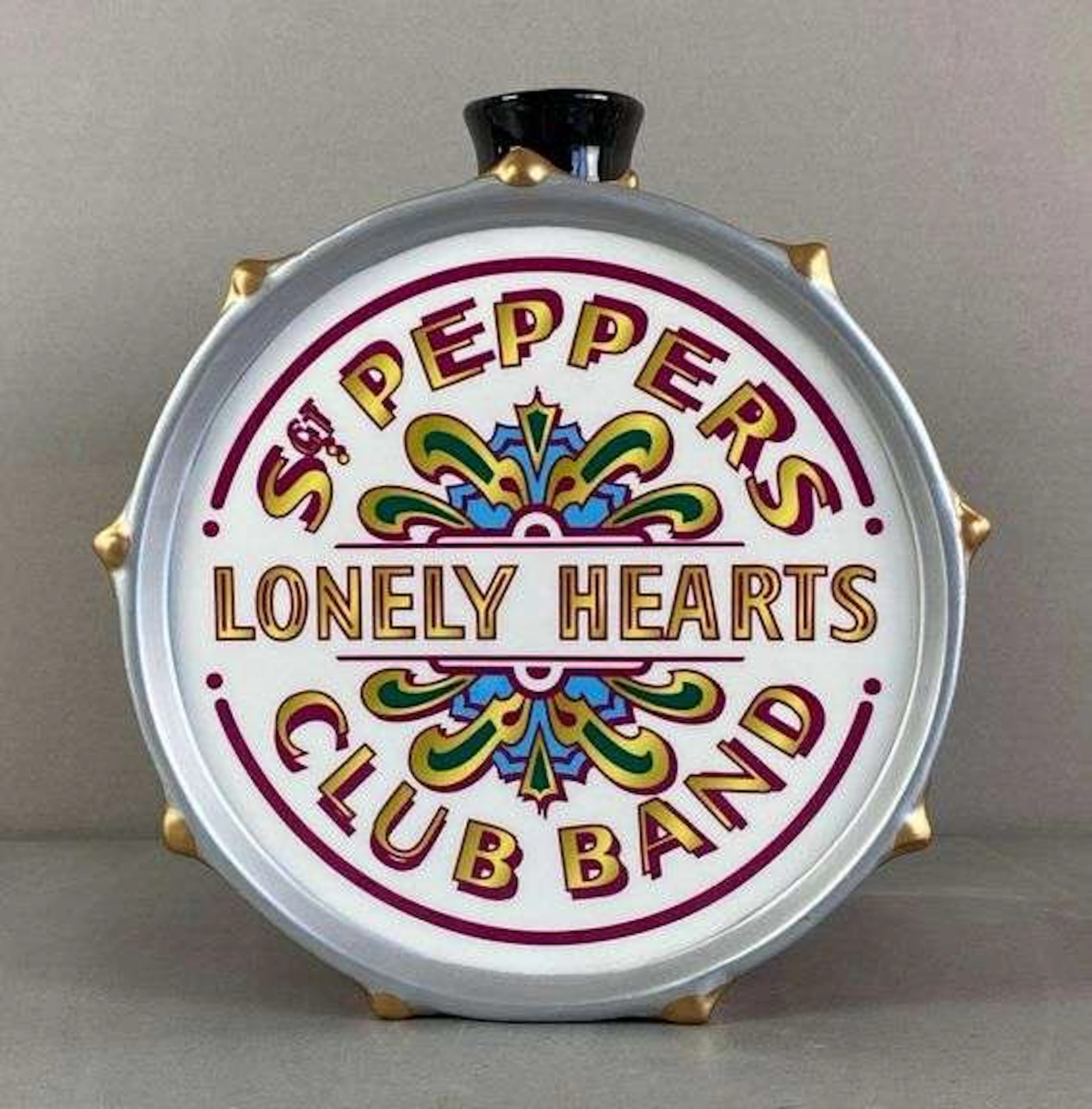 Vandor The Beatles LE Sgt. Peppers Drum Porcelain Cookie Jar