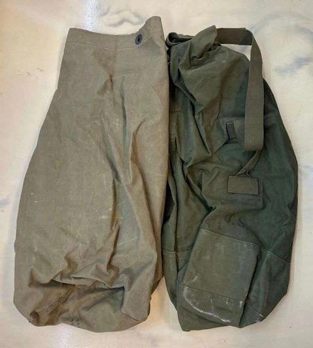 Group of 2 US Military Duffle Bags