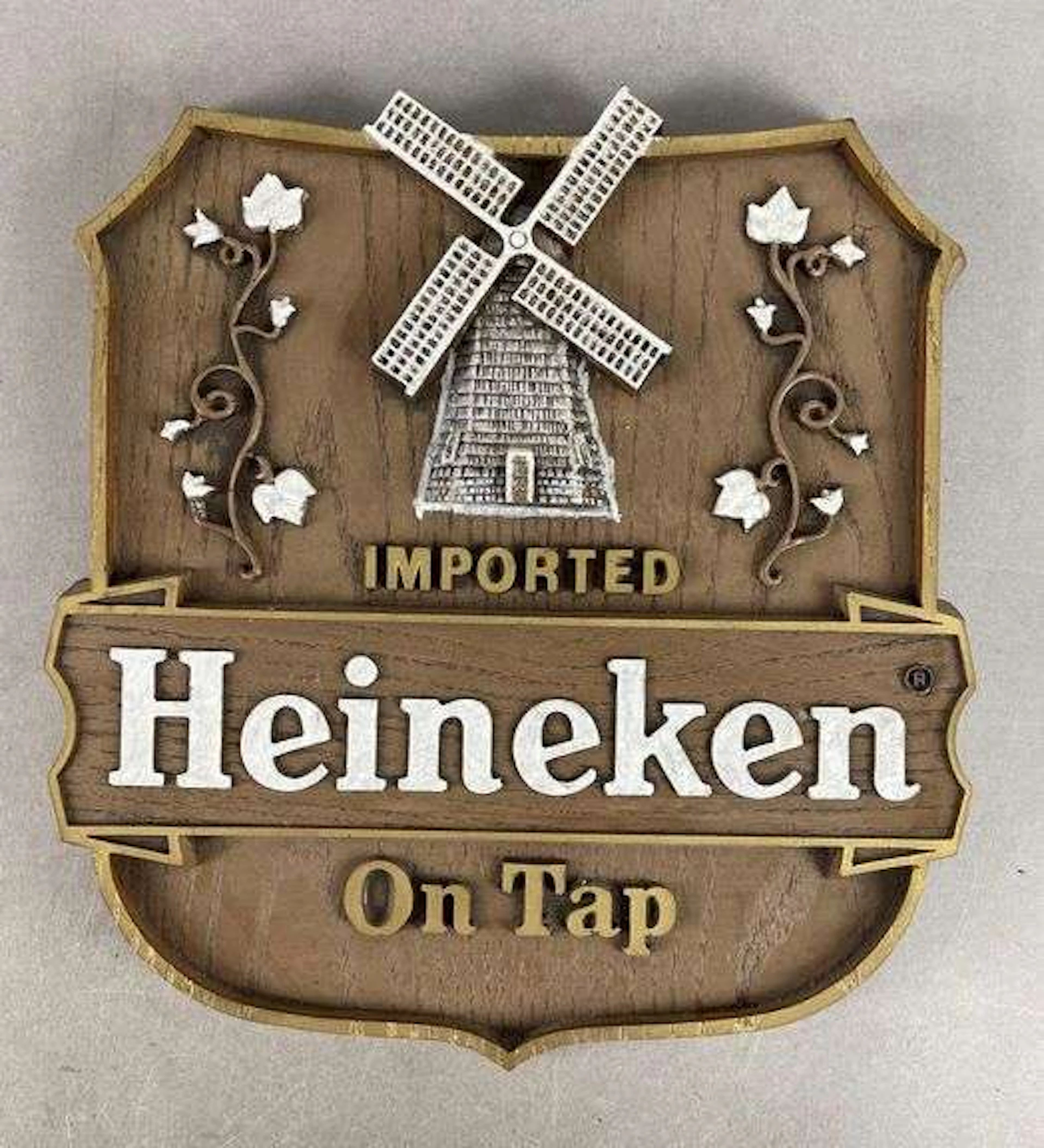 1982 Heineken On Tap Composite Advertising Sign