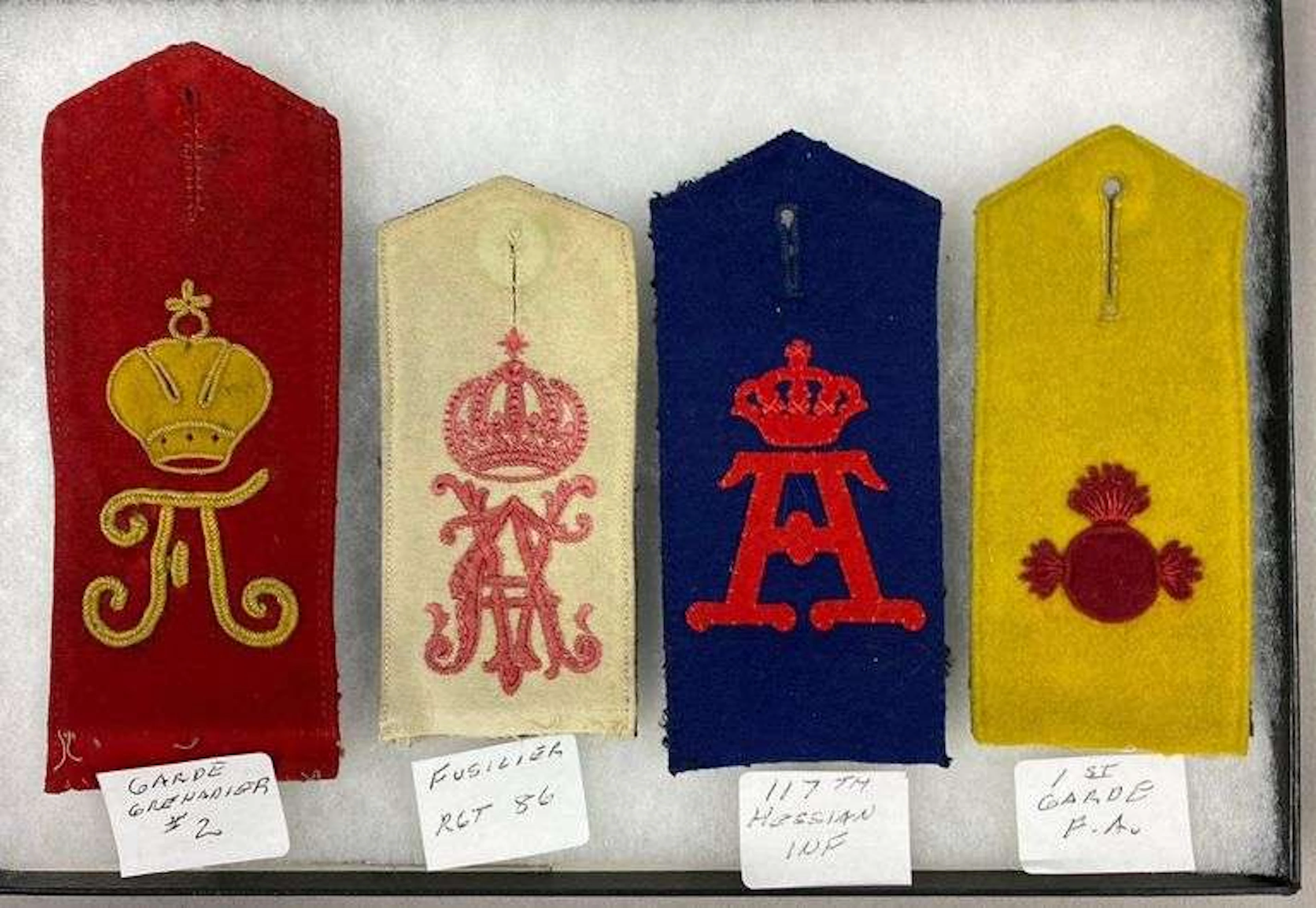 Group of 4 Imperial German Shoulder Straps