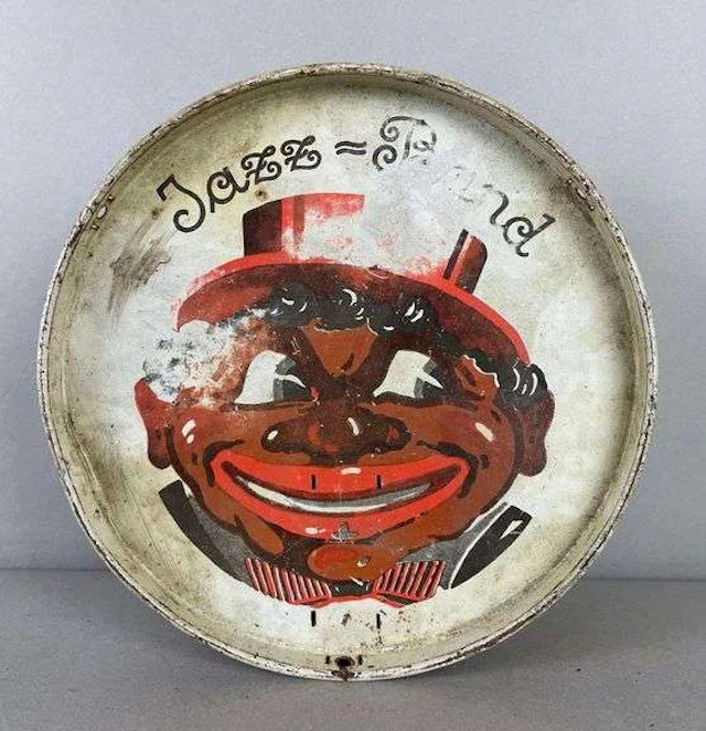 Vintage Jazz Band Metal Toy Drum