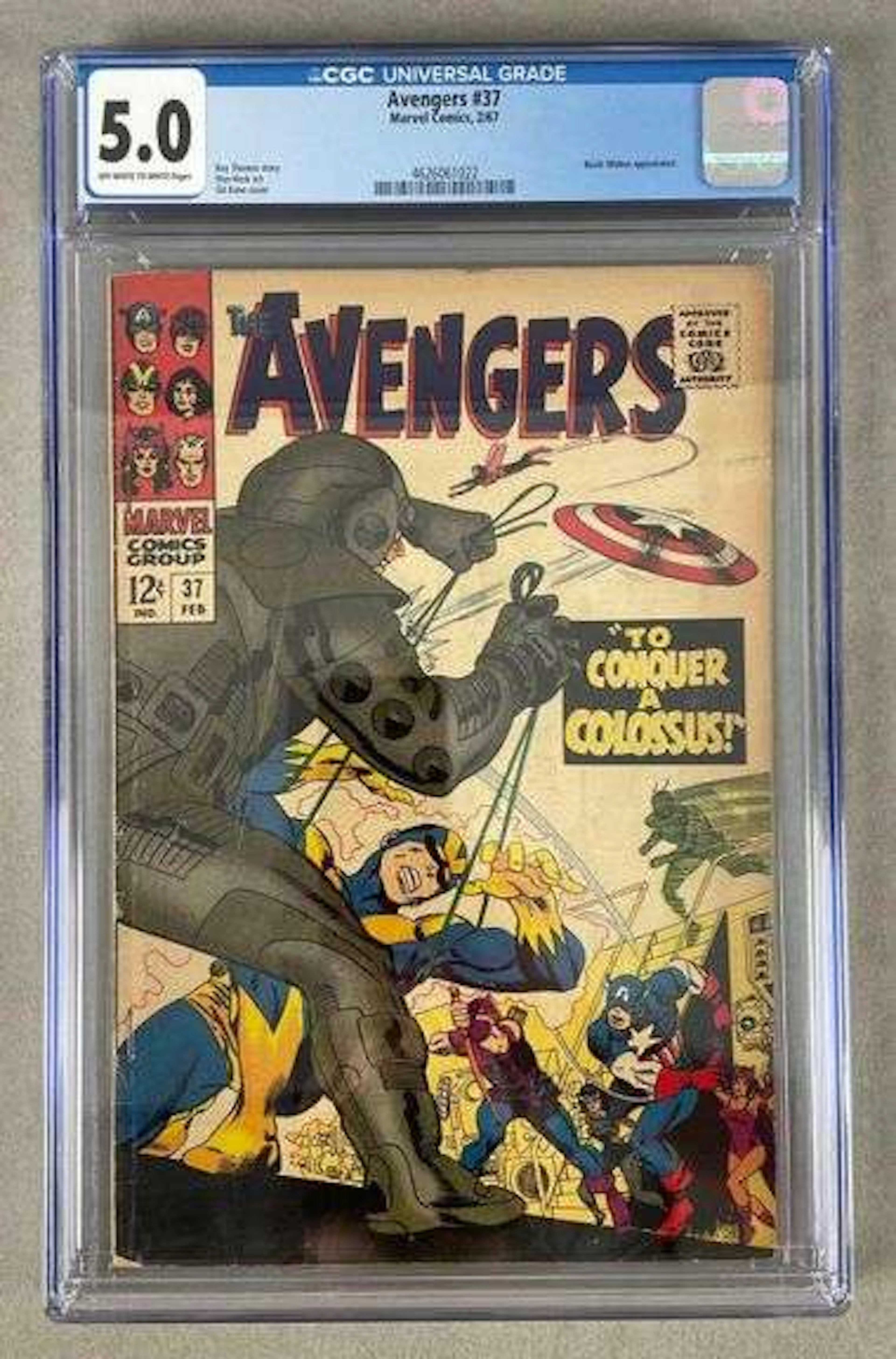 CGC Graded Marvel Comics Avengers No. 37