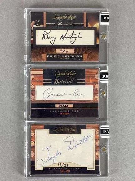 2011 Donruss Limited Cuts Danny Murtaugh, Preacher Roe, and Taylor ...