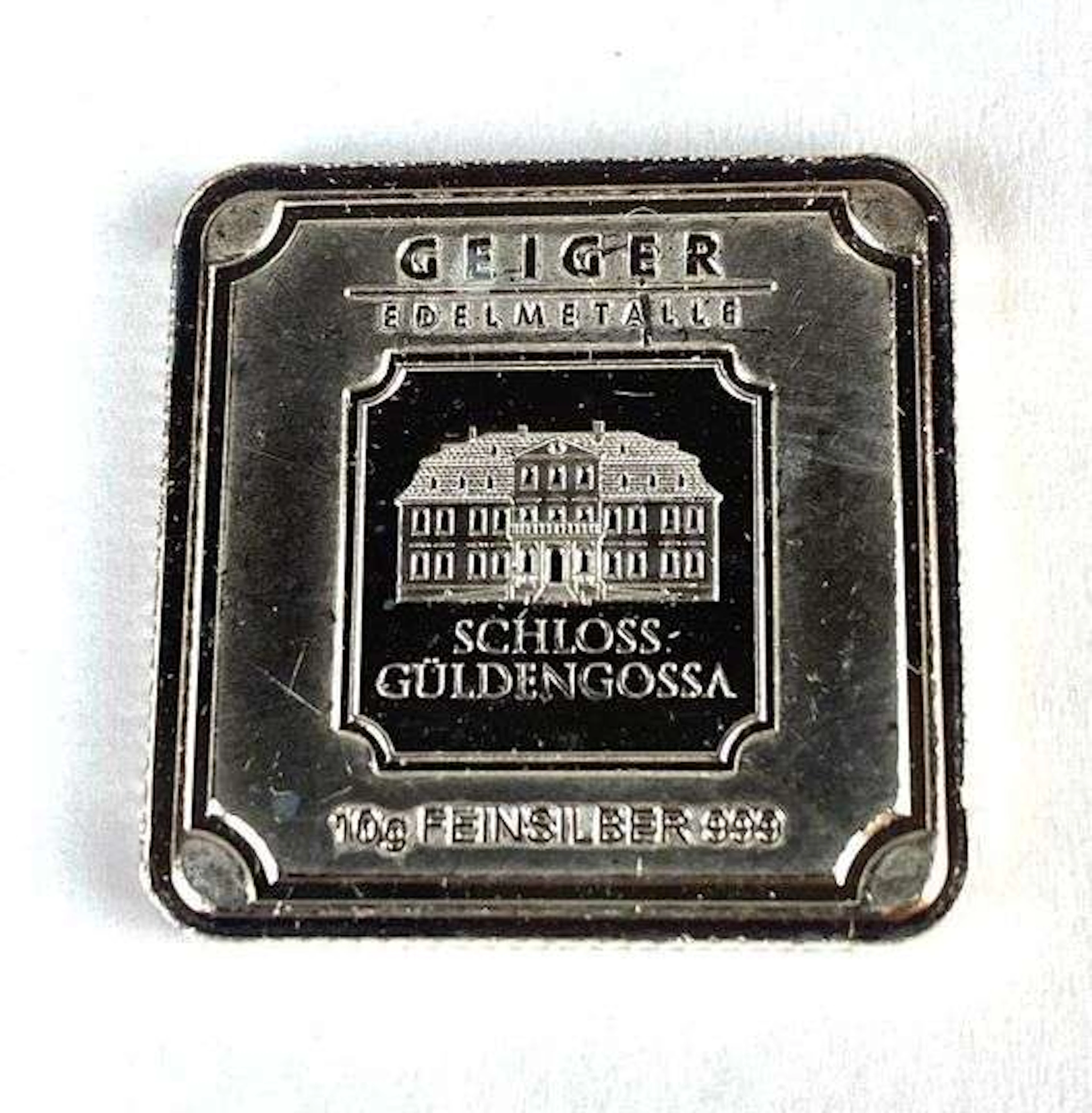 Geiger 10 Grams .999 Fine Silver Ingot/Bar