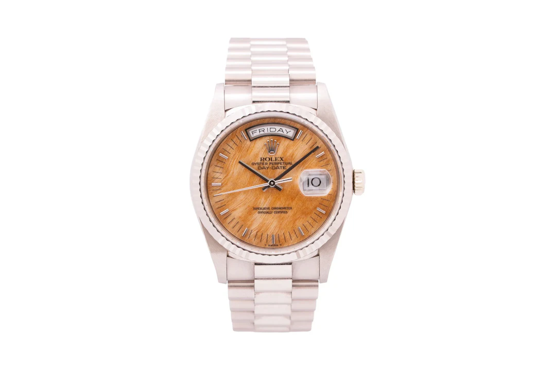 Rolex Day-Date Ref. 18239 'Birch Wood Dial' - Maunder Watch Co.