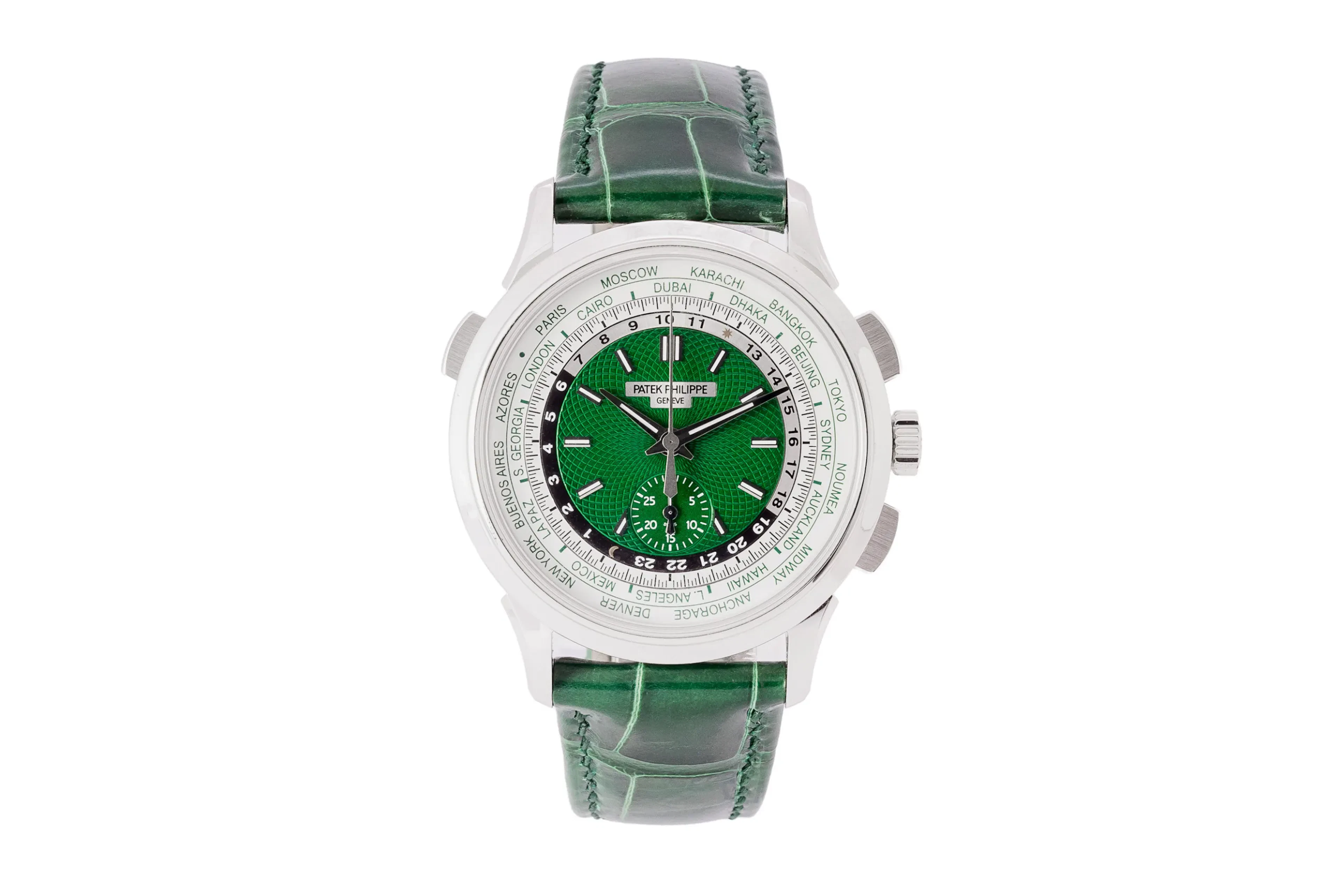 Patek Philippe World Time Flyback Chronograph Ref. 5930P (POA) - Maunder