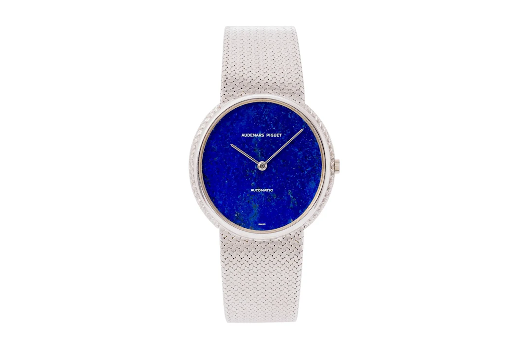 Audemars Piguet White Gold Dress Watch with Lapis Lazuli Dial. - Maunder