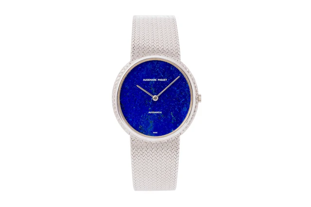 Audemars Piguet White Gold Dress Watch with Lapis Lazuli Dial. - Maunder